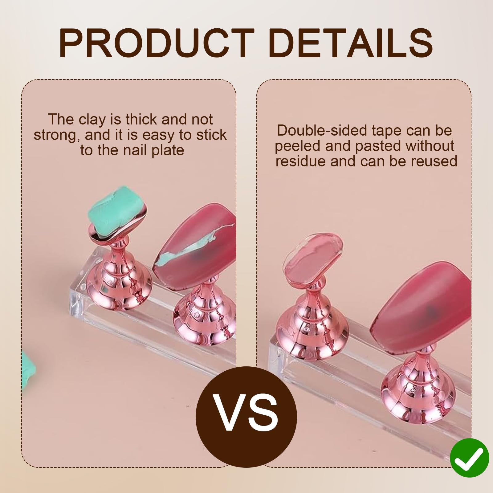 1000 Pcs False Tip Double Sided Adhesive Tapes, Pre-Cut Nail Display Strips, …
