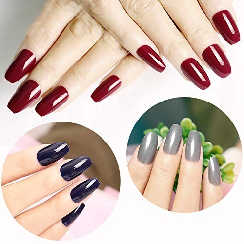 500 Count Clear Coffin Fake Nails – Acrylic Ballerina Style for Easy Styling