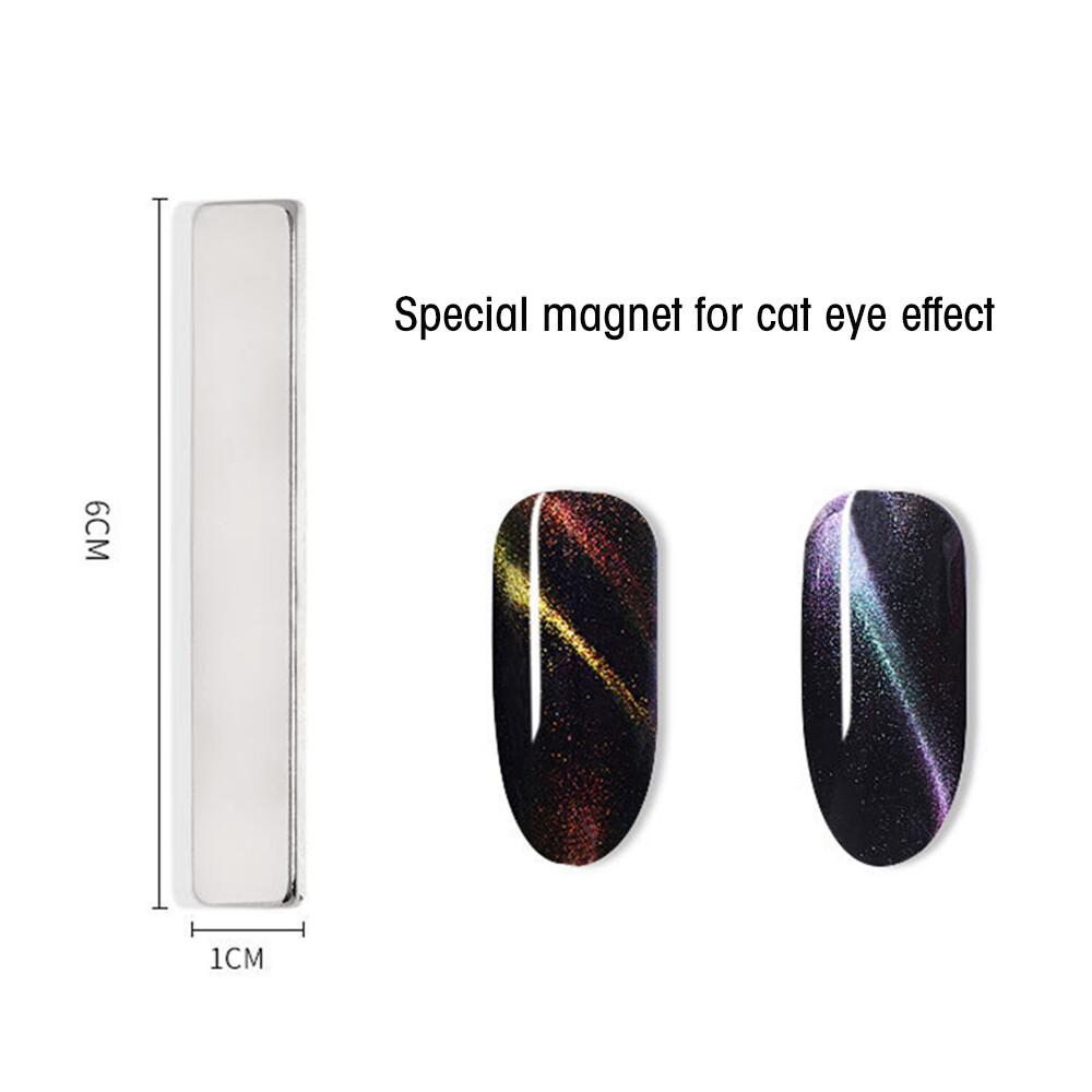 6Pcs Nail Magnet Tool Set With Double Head Flower Design Fr Cat Eye Use DIY S3T1
