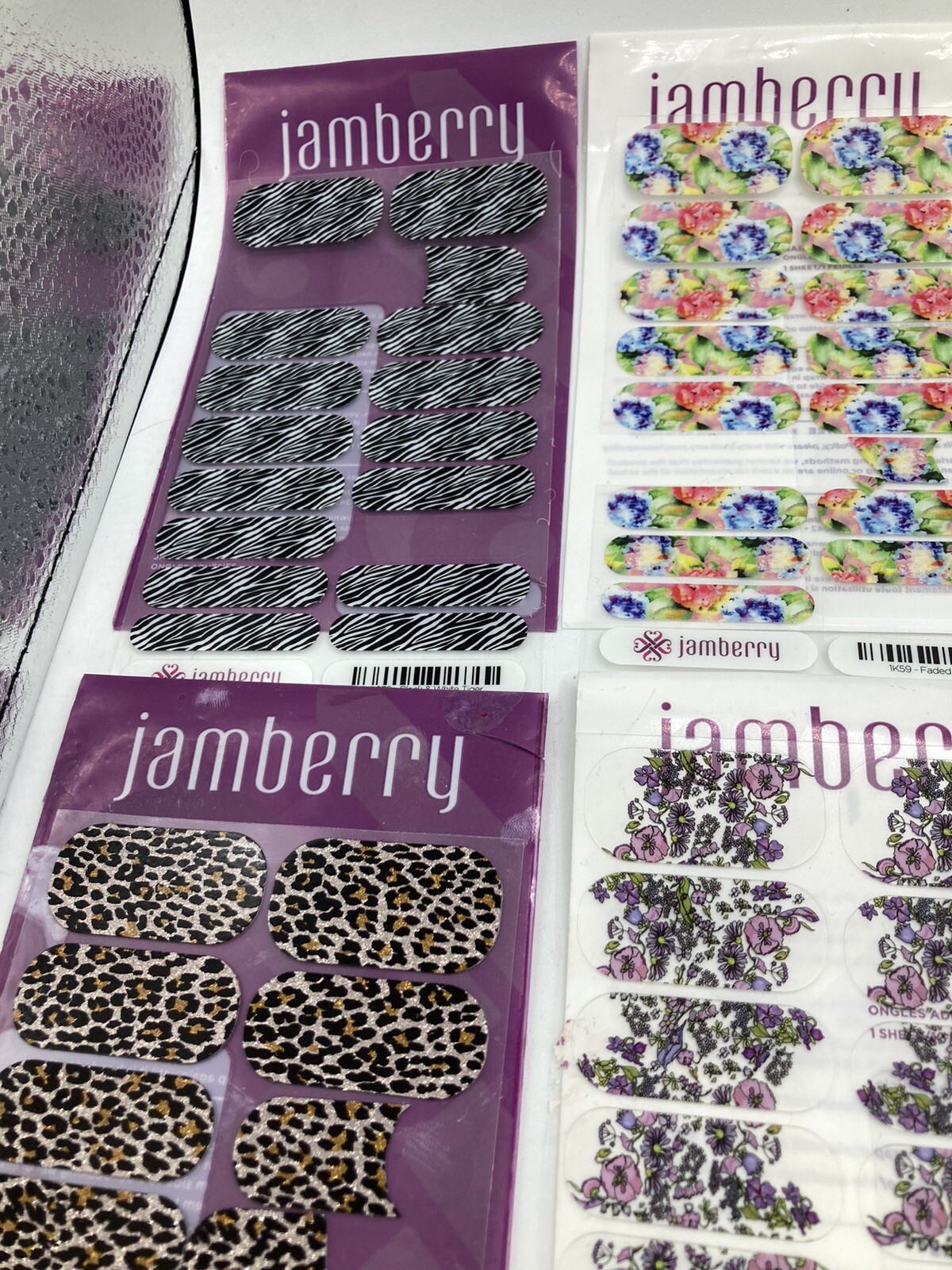 ColorStreet And Jamberry Nail Wraps Lot New Sealed Pkgs & Loose Sheets Some Cut