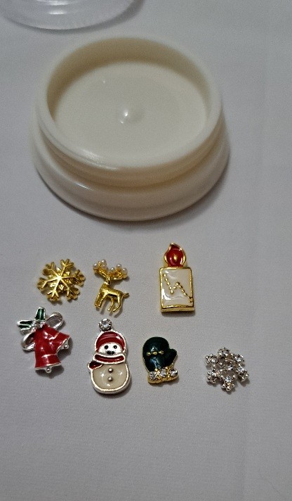 Christmas 3D Nail Art Jewelry Decoration 3 Pieces Set