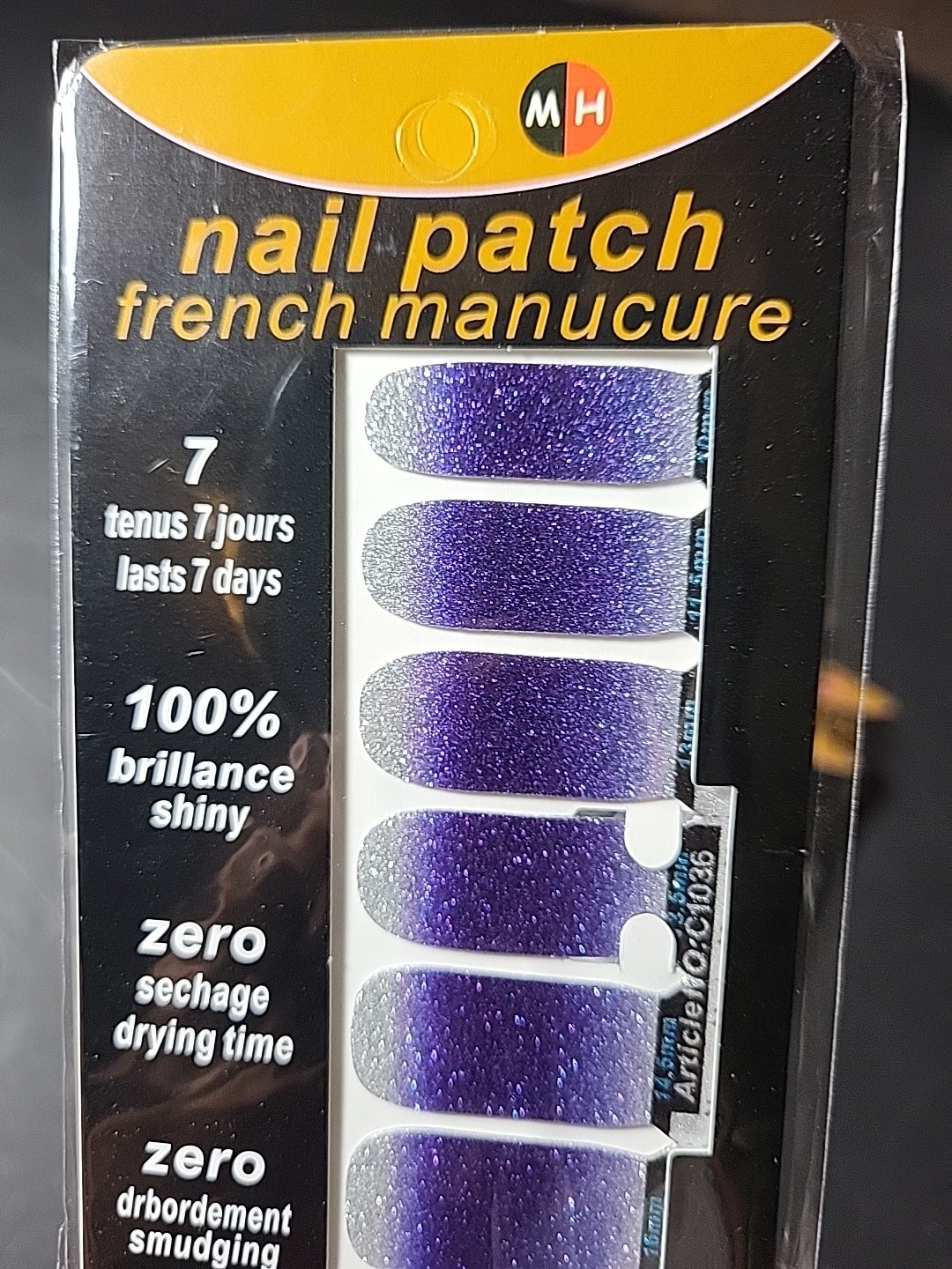 French Manicure Nail Patch Set Pedicure Lot Of 5 Packs Multicolor Beauty New