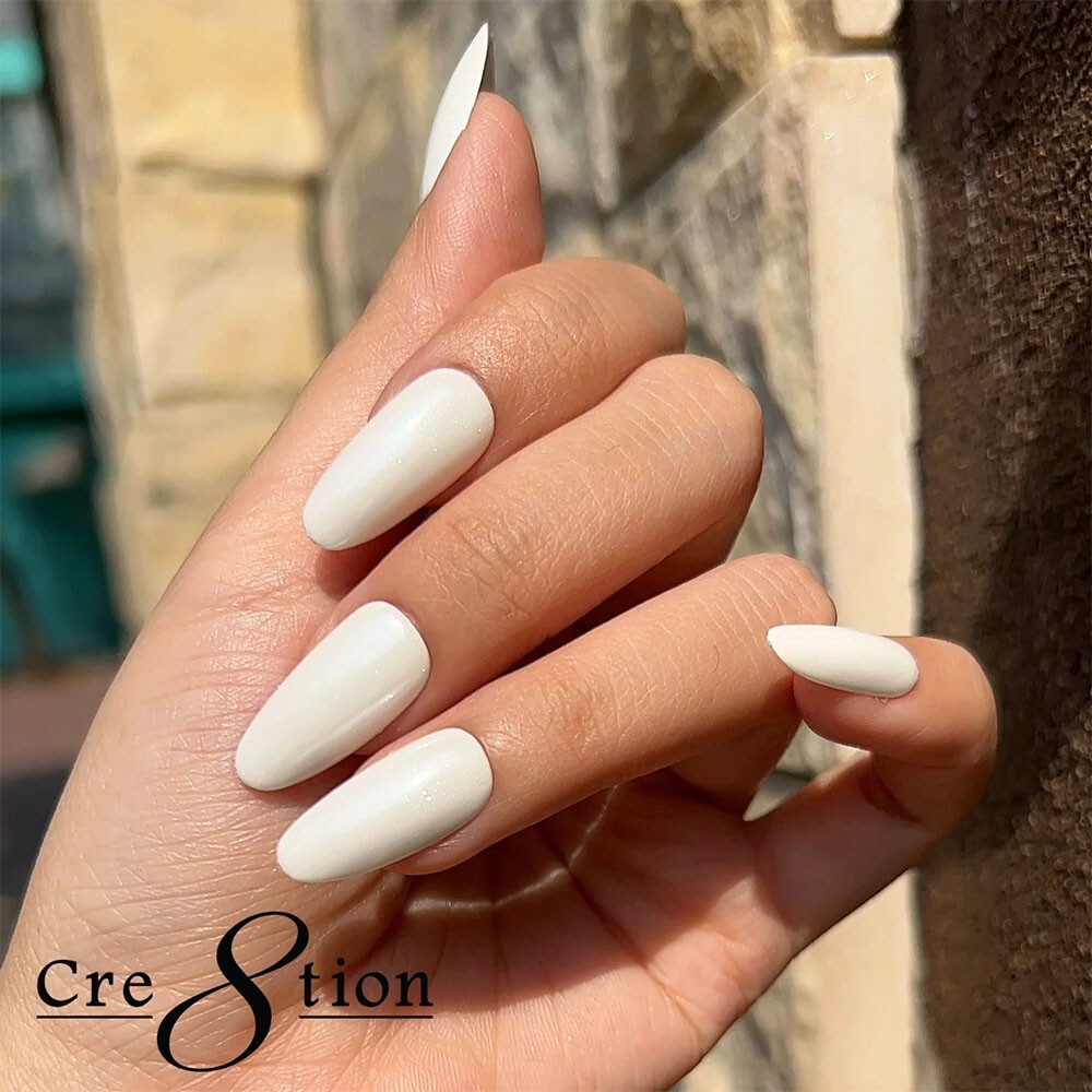 Cre8tion Chrome Nail Art Effect Powder 1g – White Pearl