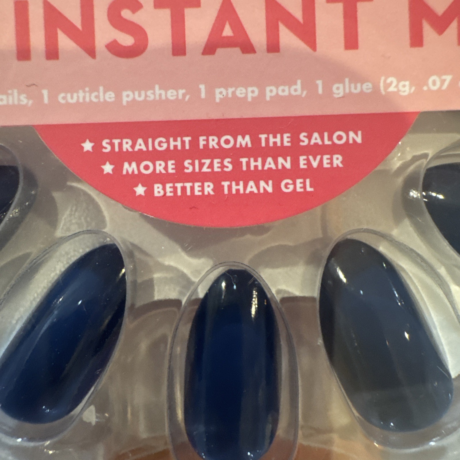 Lot Of 3 Olive & June Press On Nails medium Social Studies Blue Velvet Obsessed