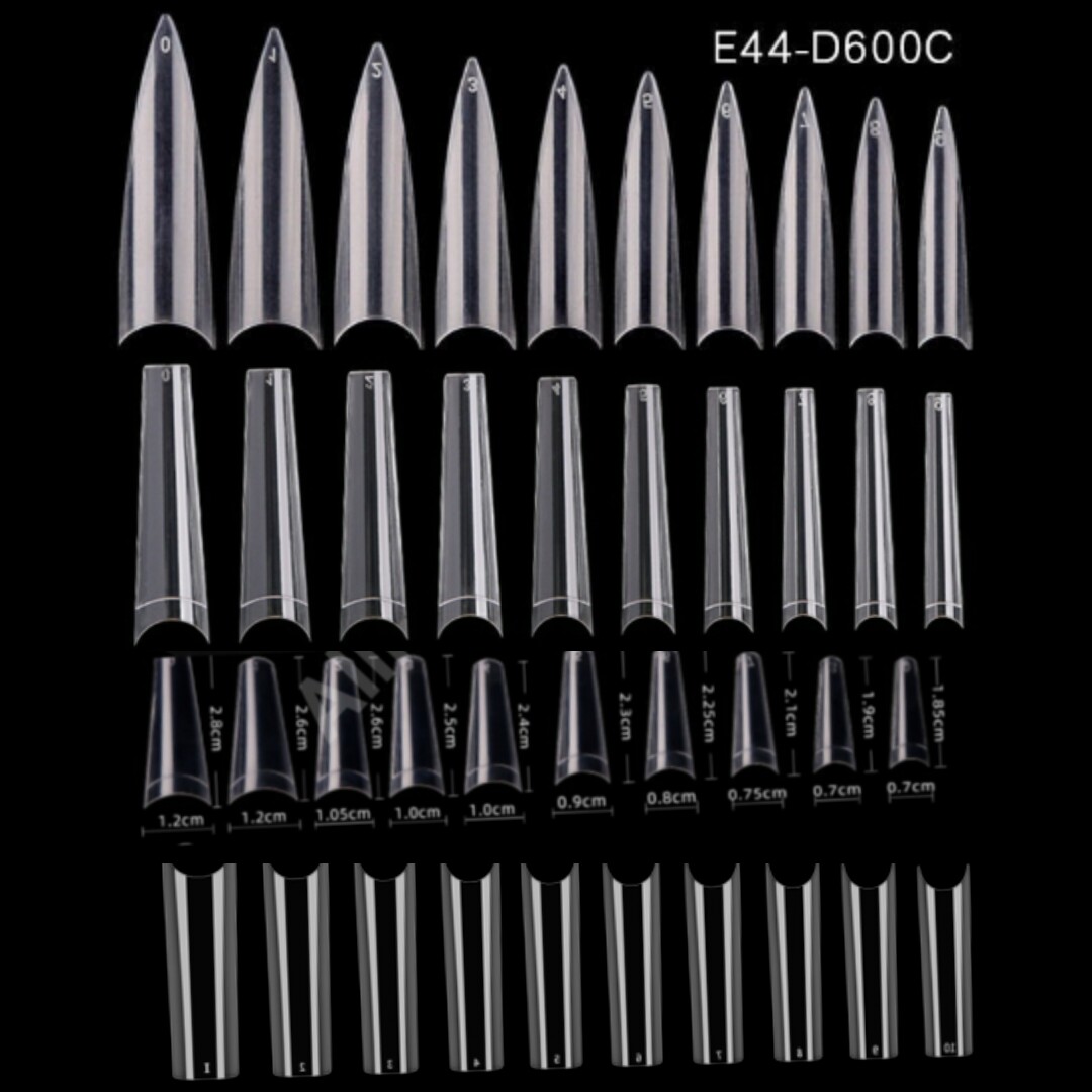 100pc XXL C Curve/Stiletto/French Square/Flat French Coffin Fake False Nail Tips