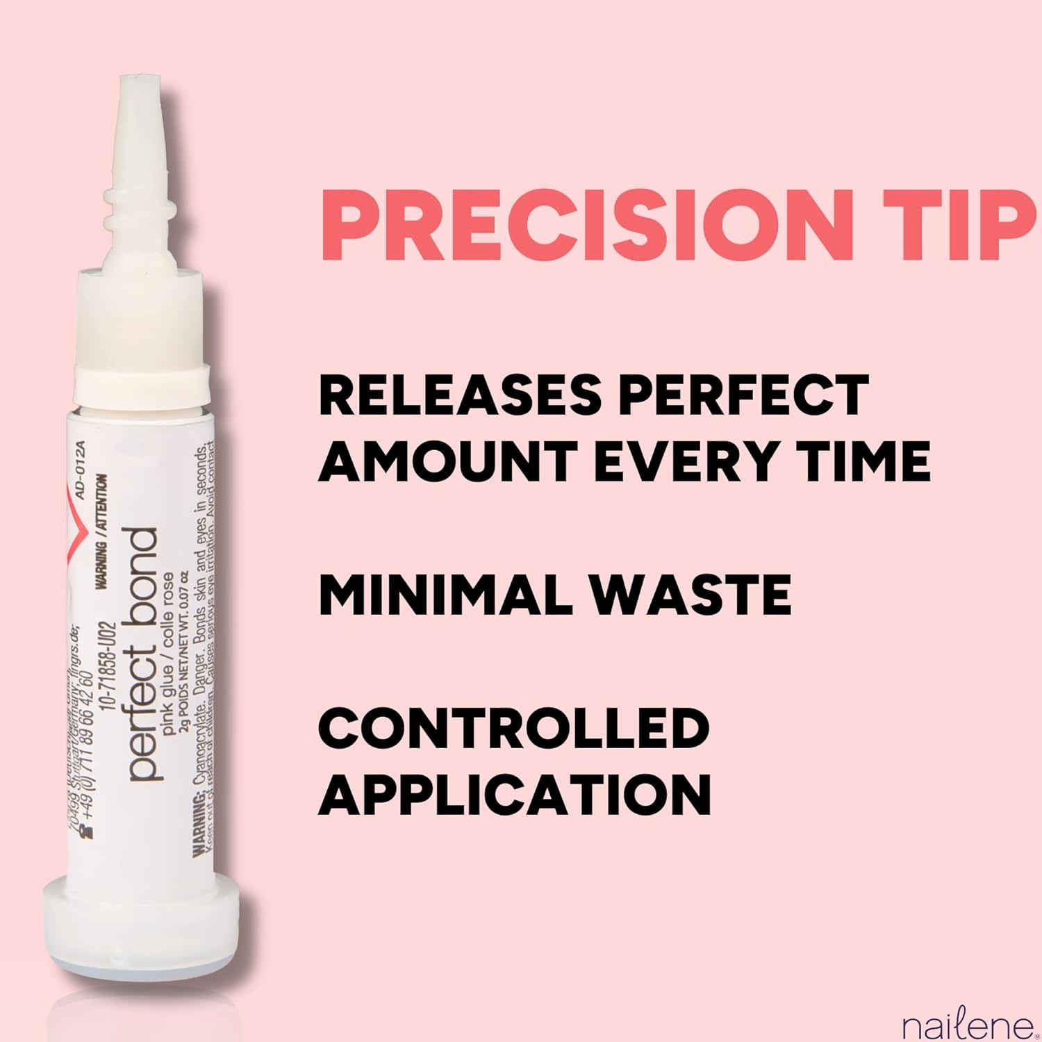Nailene Perfect Bond Nail Glue, Super Strong, Durable, Easy to Apply Acrylic…