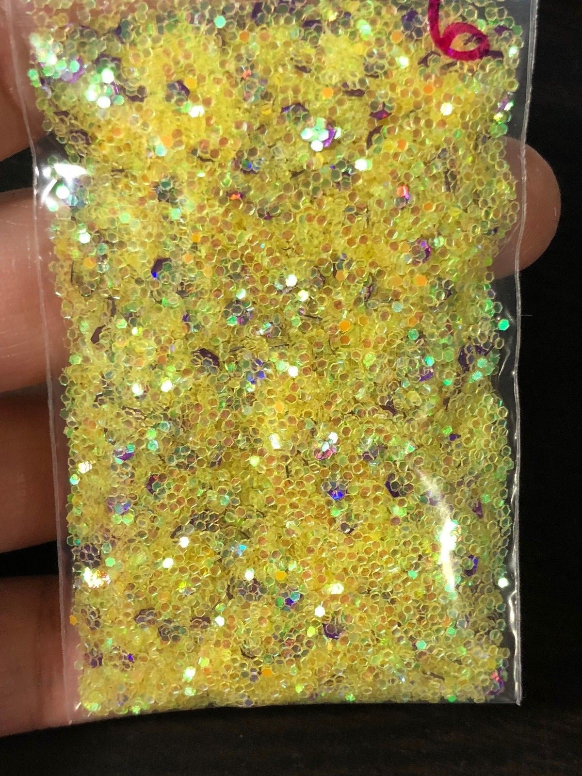 Colorful Raw limited different size glitter mix nail art Acrylic Nail US seller