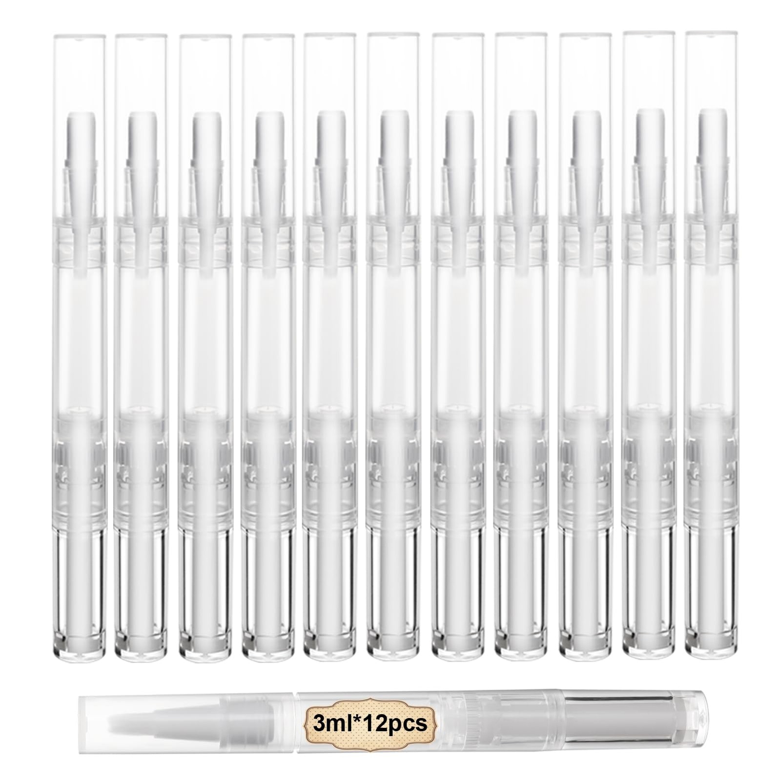 Empty Cuticle Oil Pens, 3ml-12 Pack