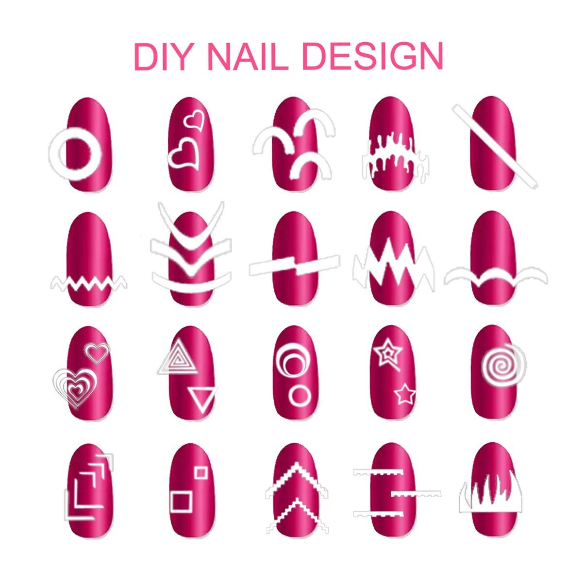 36 Sheets of French Manicure Nail Stickers – 60 Designs for Glamorous Nails