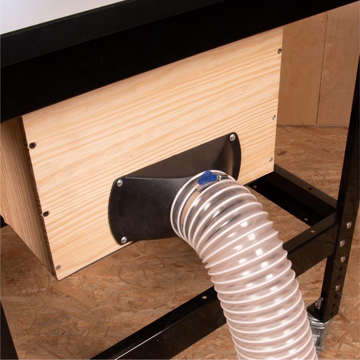 PRE-DRILLED ABS Dust Collection Hood – 4-1/4 x 7 inches for Easy Mounting