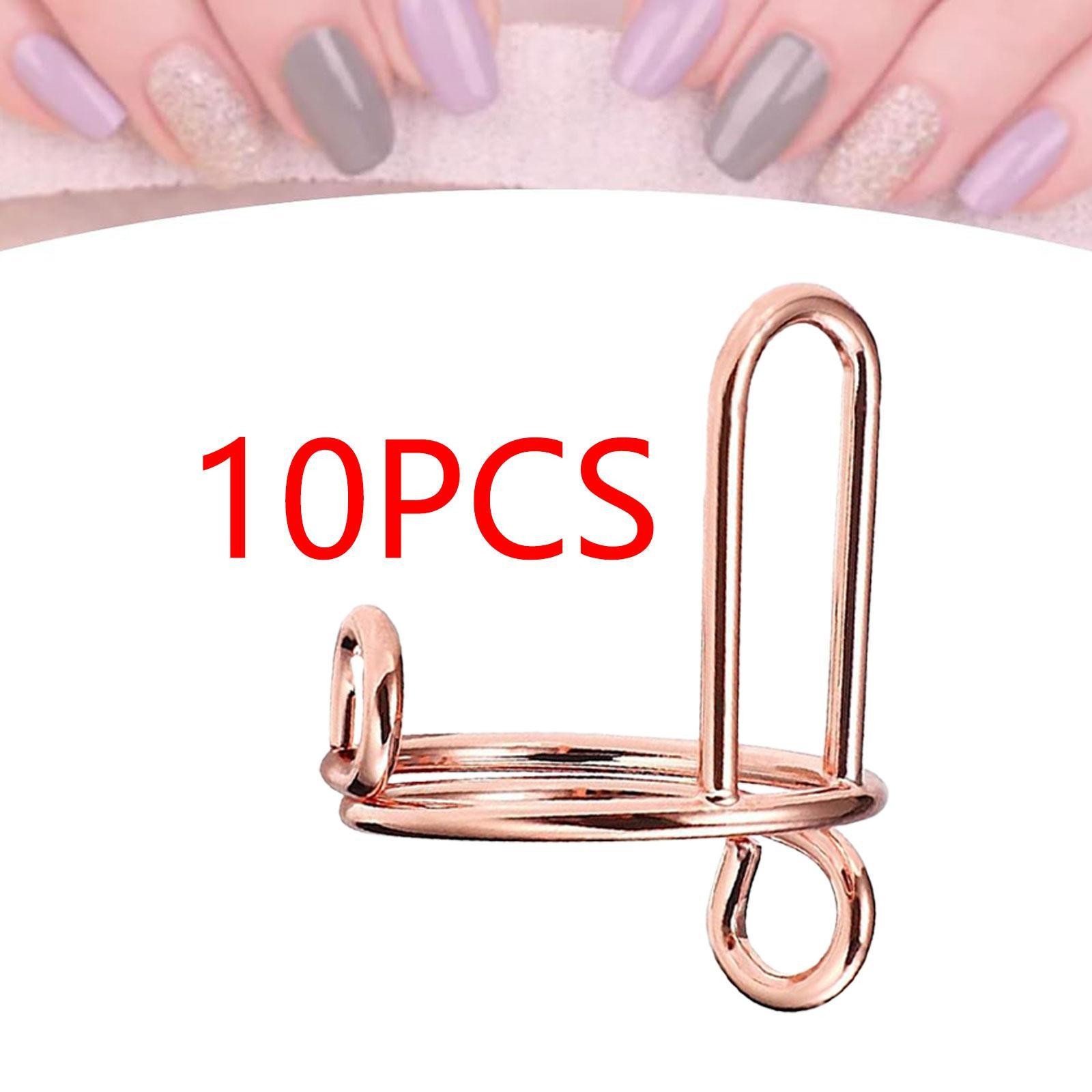 10x Fingernail Rings Nail Rings for Acrylic Nails Halal Nail Rings Set