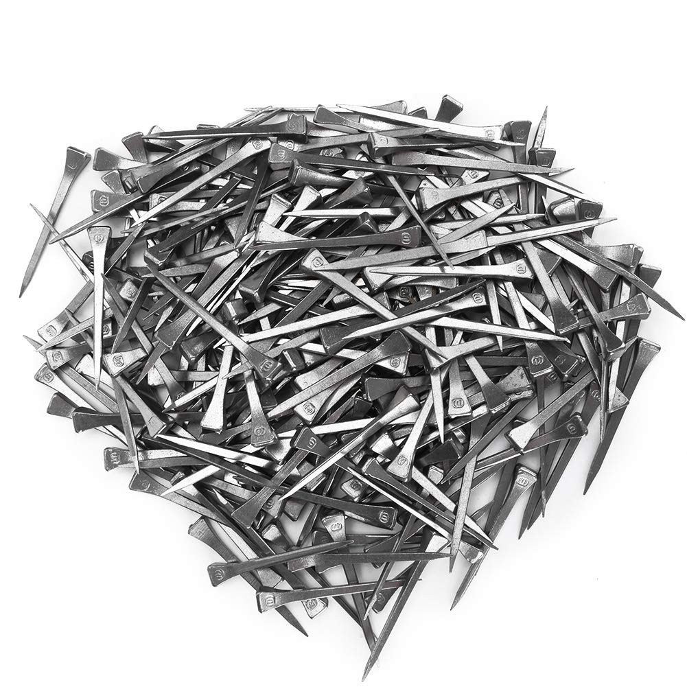 250PCS Horseshoe Nails Kit, 2.13in Steel Hoof Pegs for Equestrian Training & Too