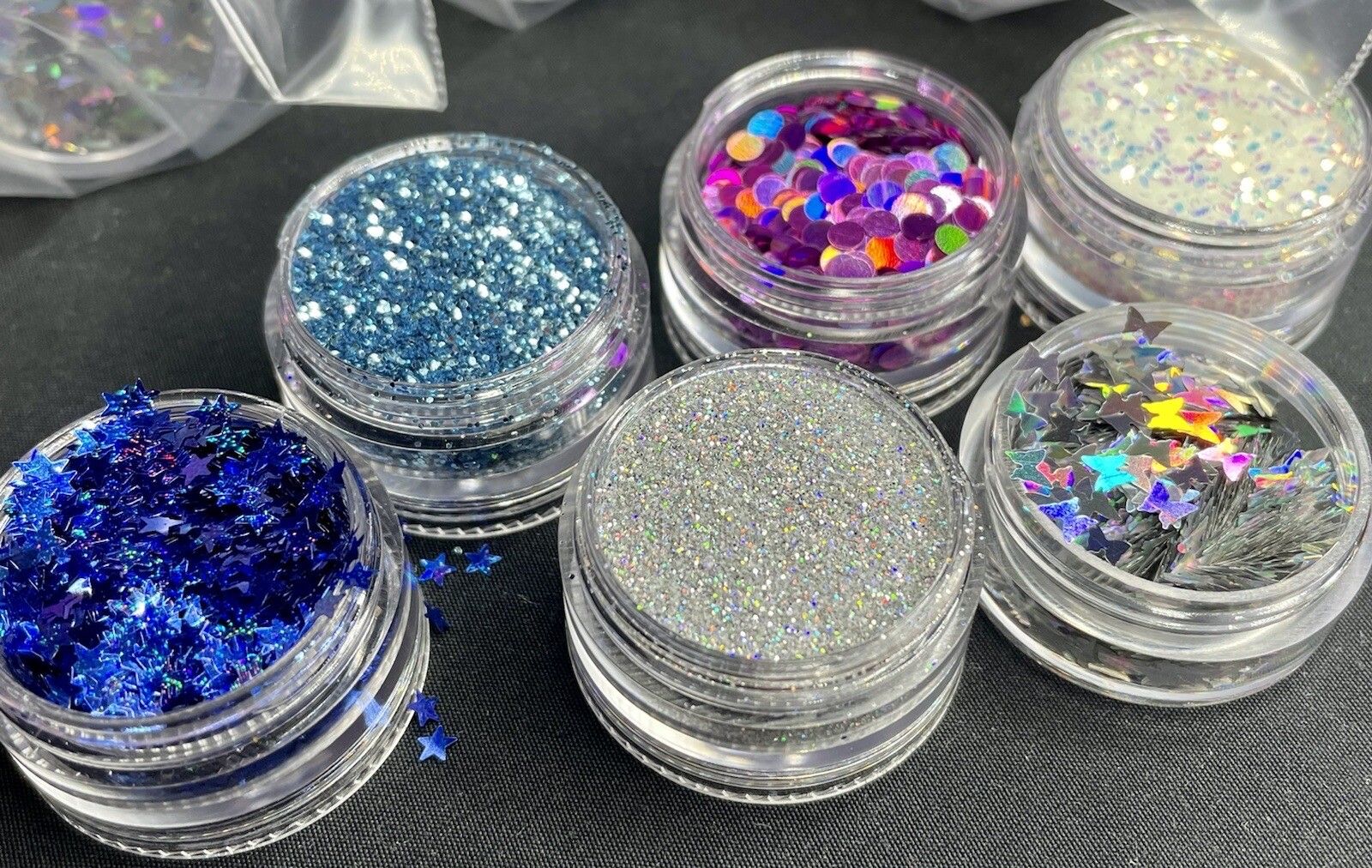 Colorful Nail Glitter Powder Sequins Laser Foils Flakes Nail Art Decoration Tips