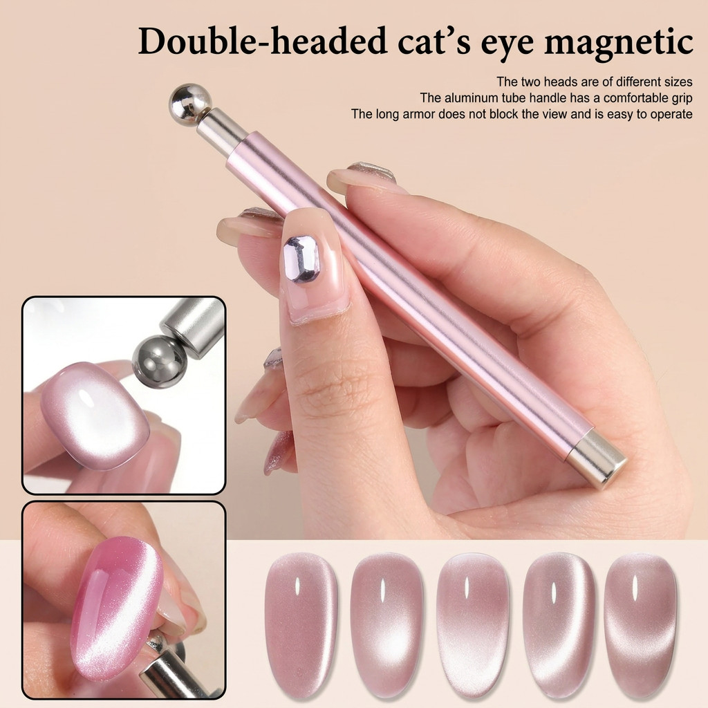 2in1 Nail Magnetic Stick Cat Eye Magnetic Nail Art Tool For Gel Nail Art Design