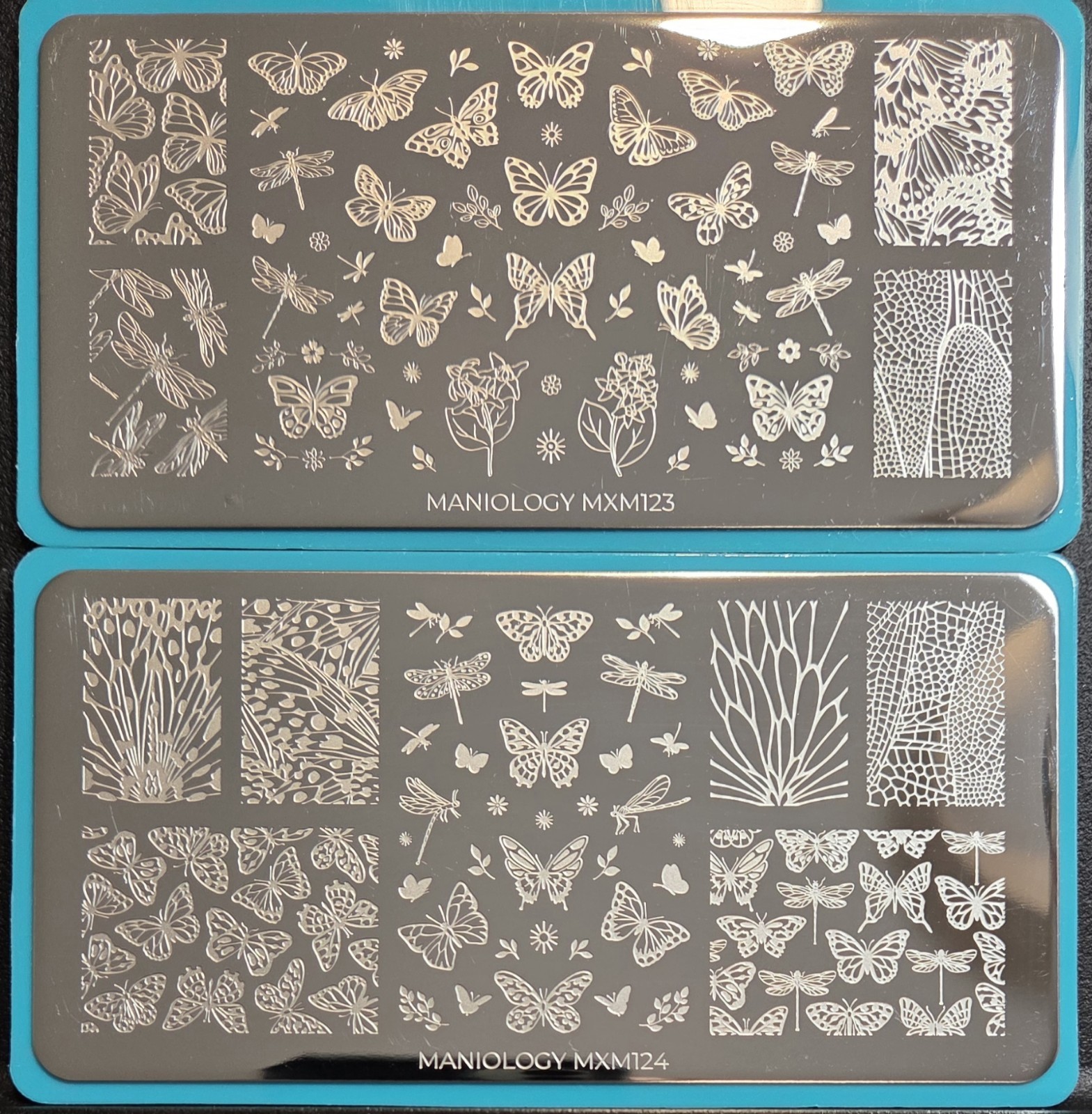 Maniology Nail Art Stamping Plates – Sky Dancers MXM123 & MXM124