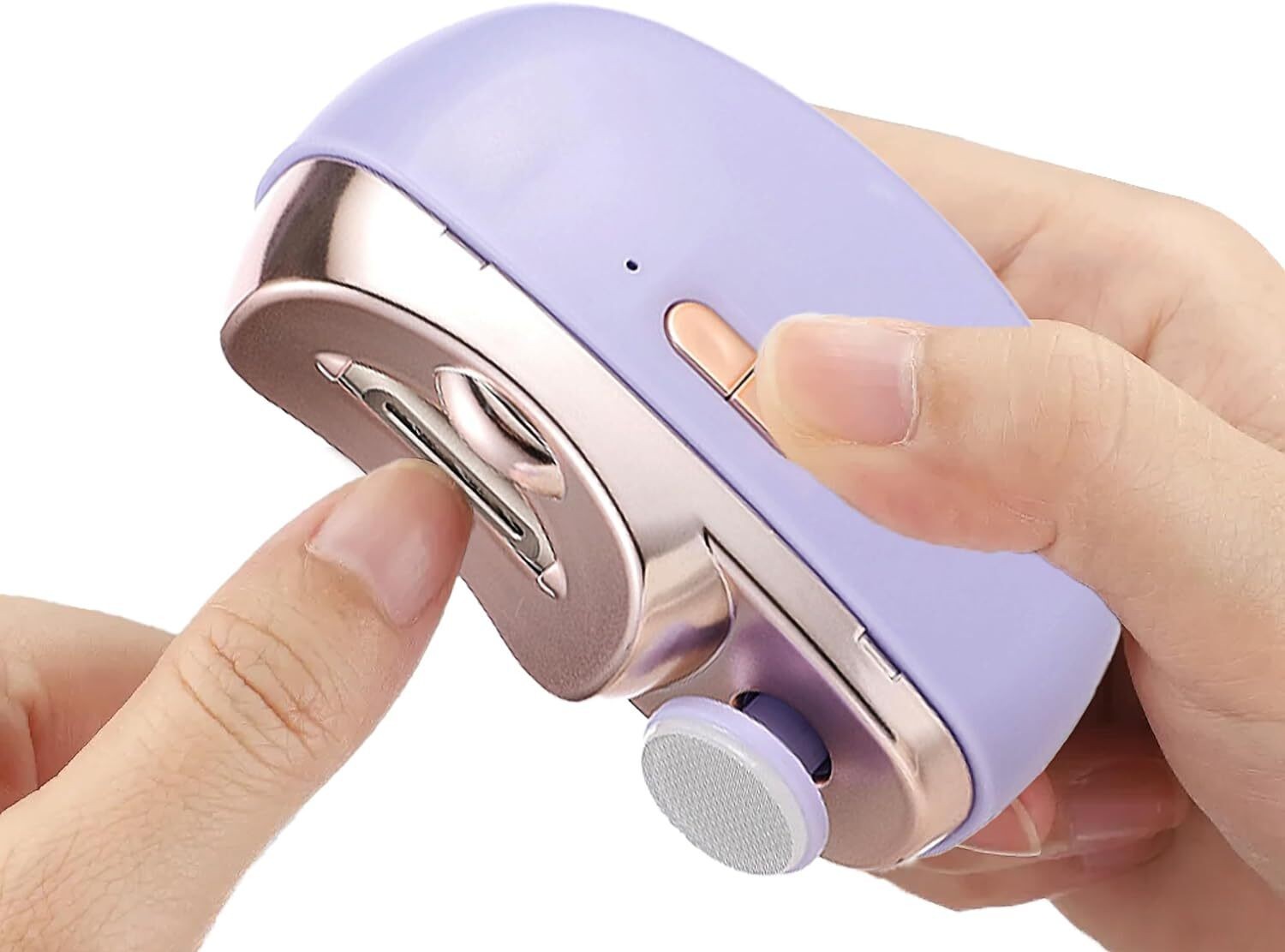 Electric Nail Clipper 2 in 1 Automatic Nail Trimmer Nail Polisher for Adults Kid
