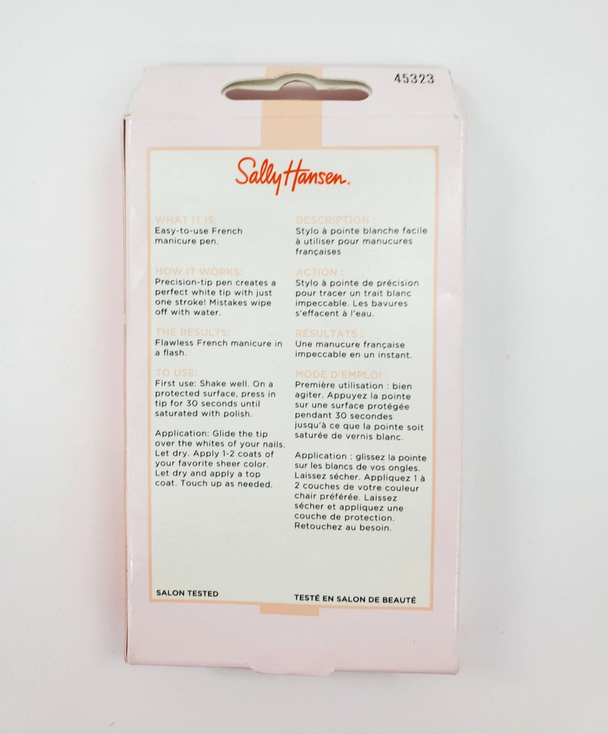 Sally Hansen White Tip Pen French Manicure, Fine Tip Pen 45323 New in Box