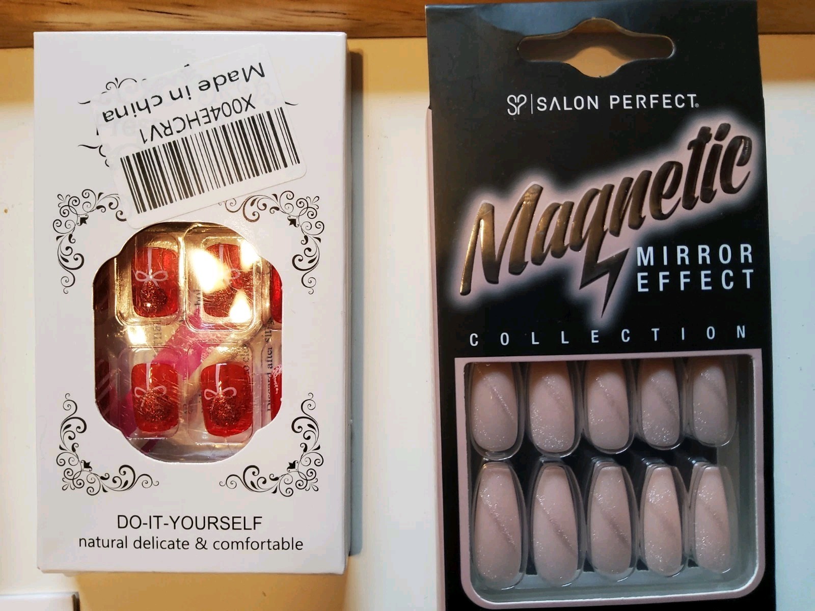 Lot of 5 Fingernail/1 Toenail press-on/glue-on Nails New in Box
