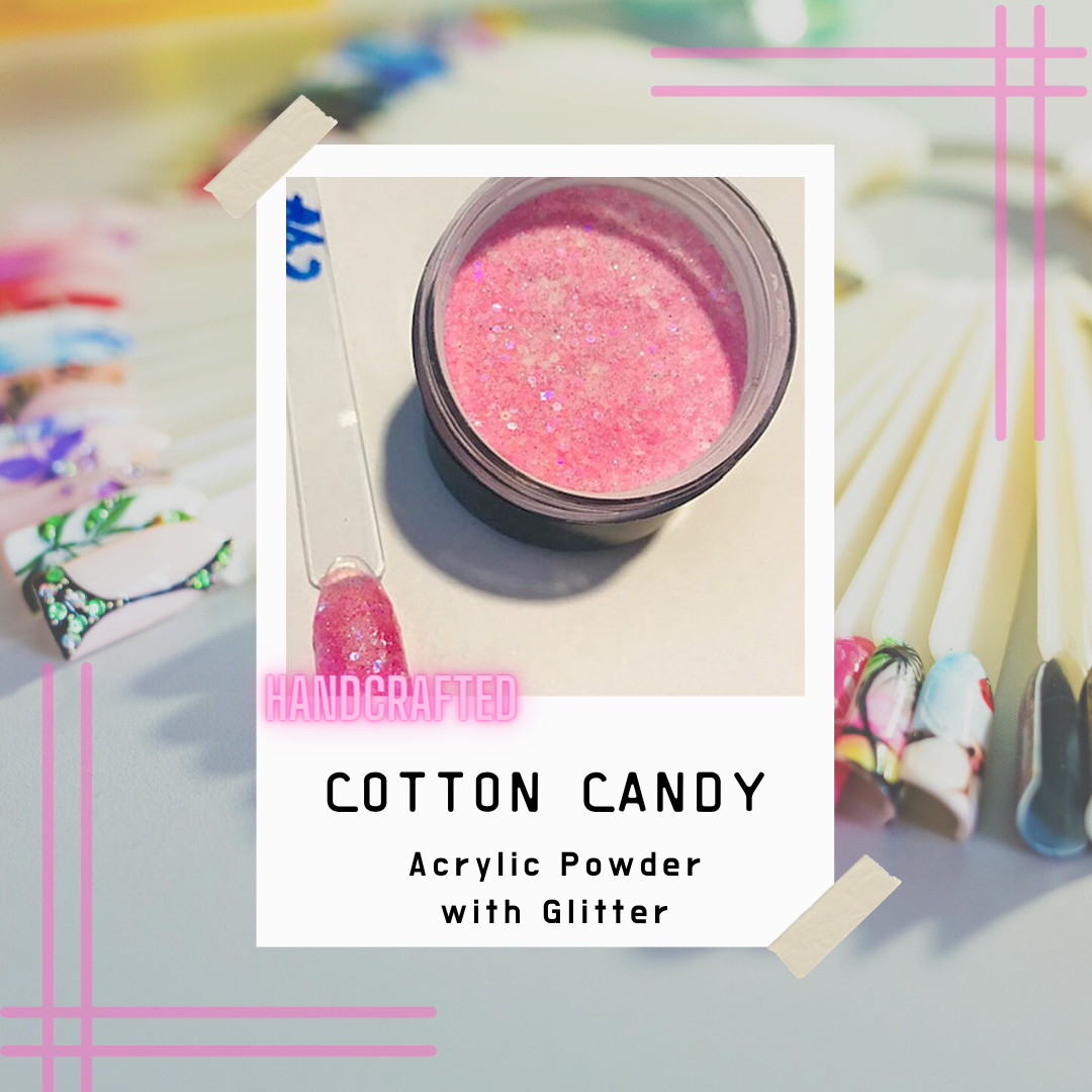 Handcrafted Acrylic Powder Glitter Mix. Pinks & Rose Color Collection