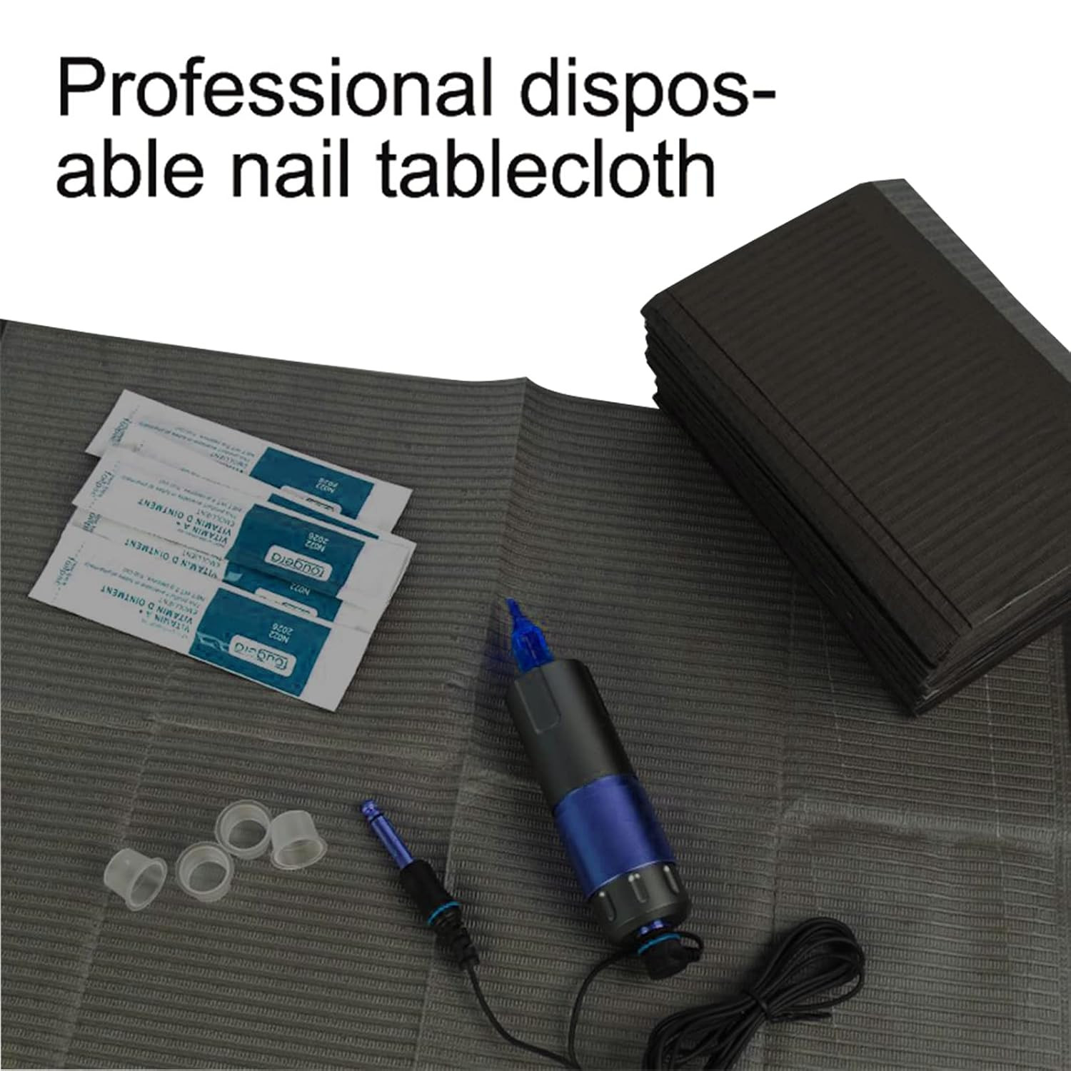 125PCS Disposable Nail Art Table Towels Mat 13 X 17 Waterproof 3 Ply Nail Art