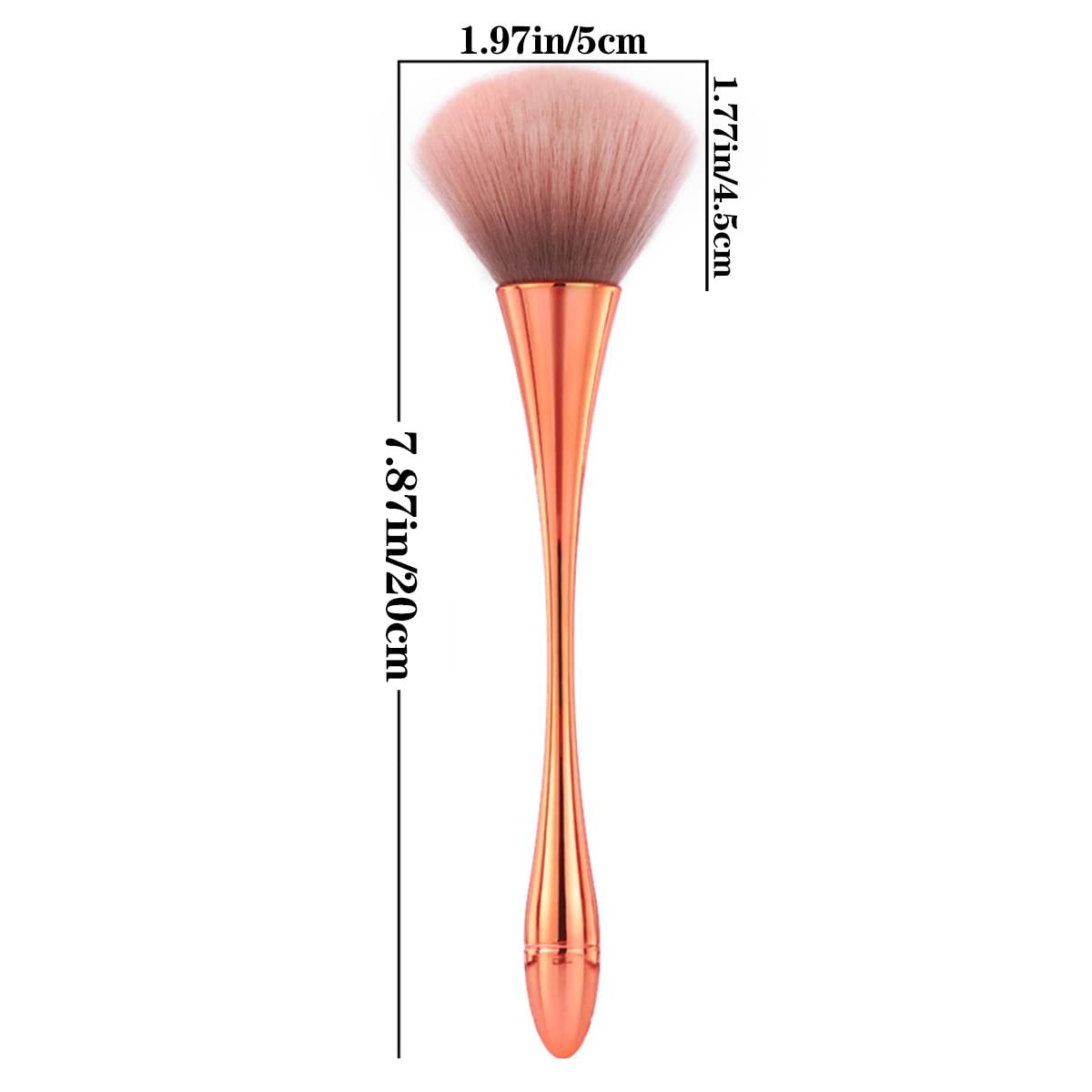 3Pcs Nail Dust Brush Acrylic Brush Cleaner Nail Brushes for Cleaning Dust Dip Po
