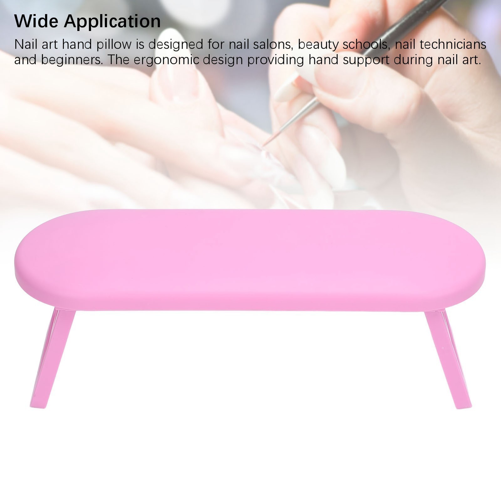 2pcs Nail Hand Rest Foldable Nail Arm Rest Cushion Washable Nail Hand Pillow