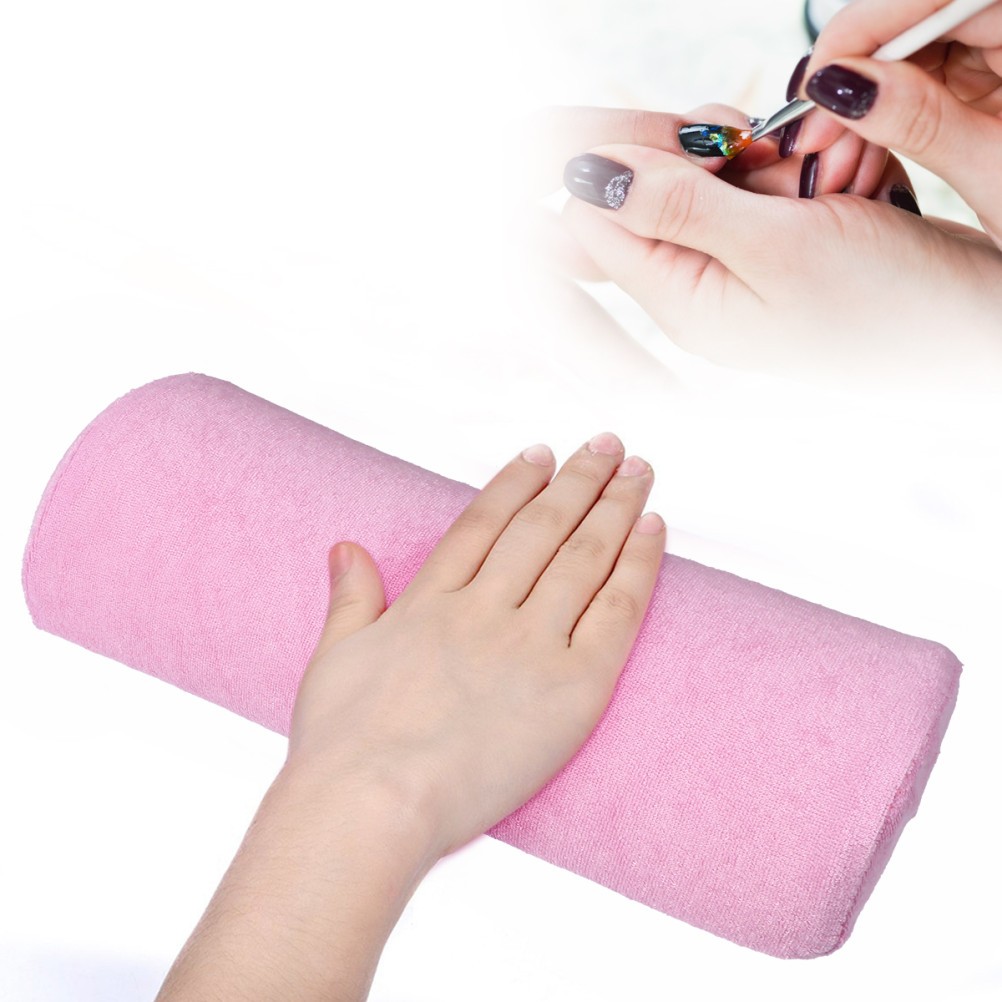 Reusable Nail Art Hand Pillow Detachable Cover Manicure Armrest Tool