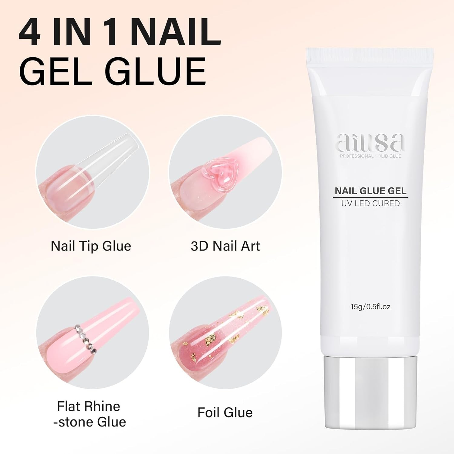 Healthy & Strong Gel Nail Glue 15g – Professional Results & Easy Application