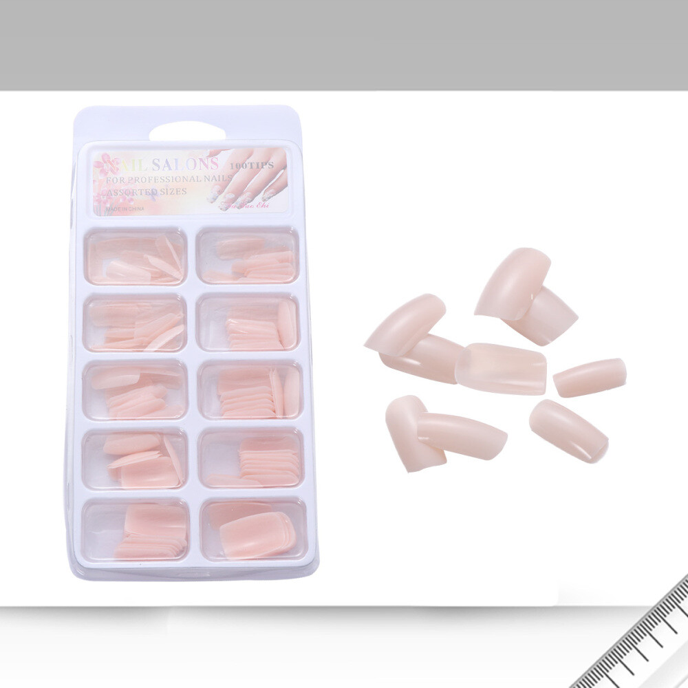 100PCS Nail Tips Artificial False Fake Nails Tips Nail Art Supplies for Nail Art