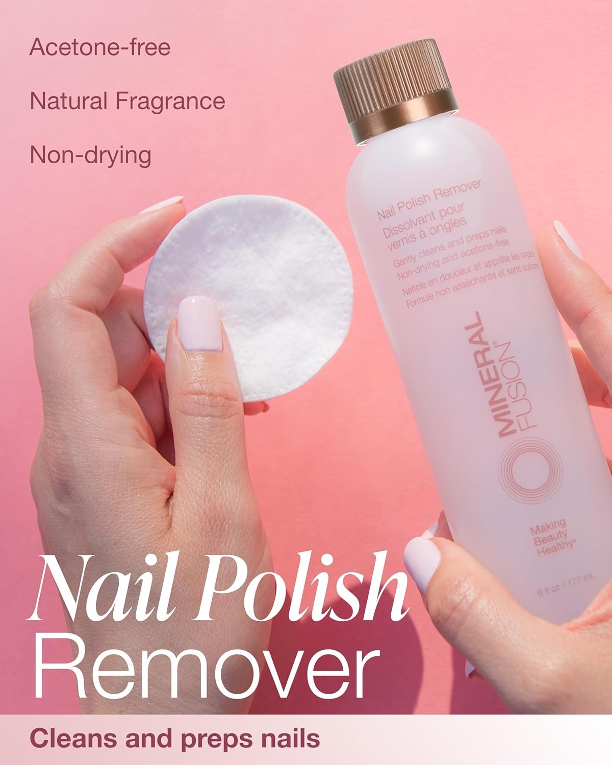 Mineral Fusion Nail Polish Remover – Acetone-Free Care with Natural…