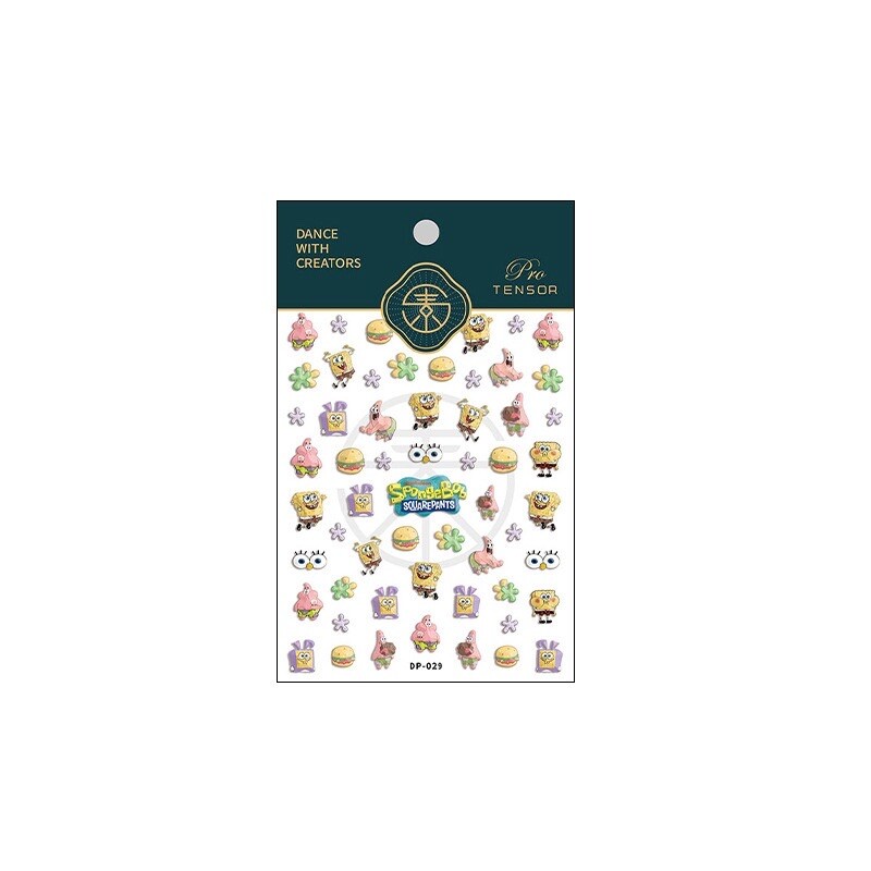 5D Theme Nails Stickers, 5D Cartoon Nails Art Stickers, Embossed Nails Decals(8)