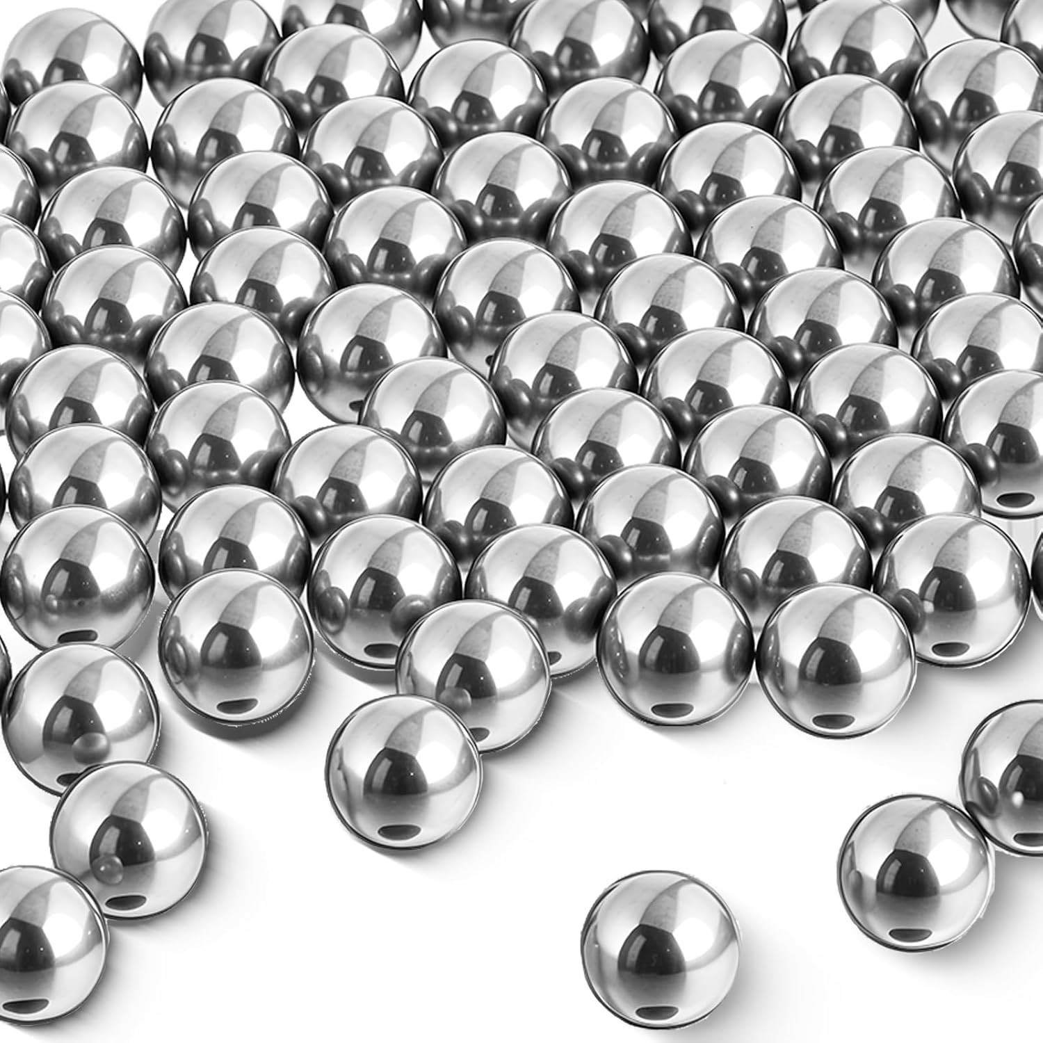 100 PCS Paint Mixing Balls, Metal Balls Stainless Steel Ball Bearings for Model