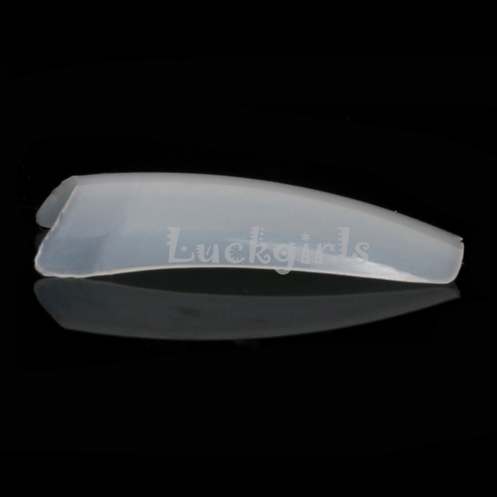 100 Pcs Natural White False UV Gel French Nail Art Tips Acrylic Tip Boxed