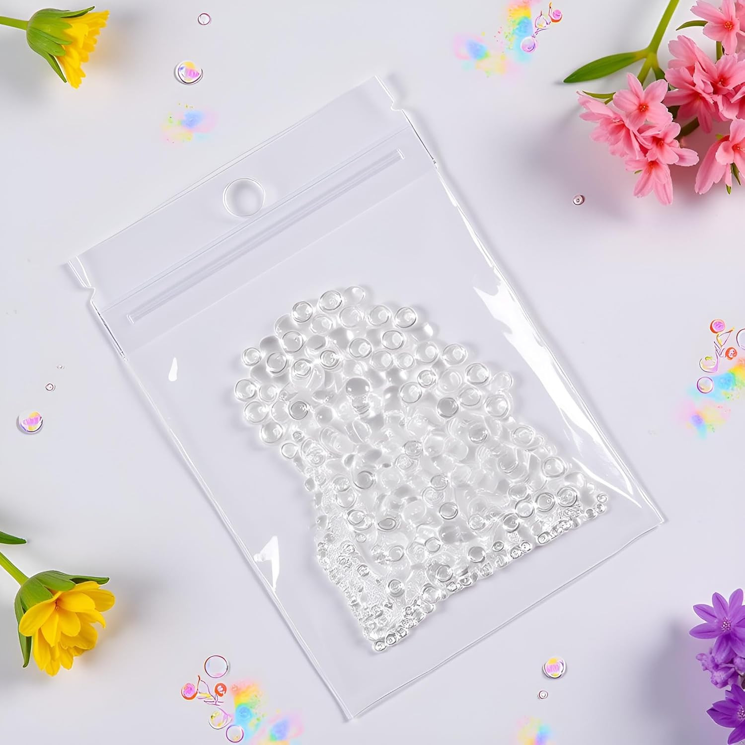 350 Pcs Clear Dewdrop Water Droplets Embellishments Nail Enhancement Handicraft