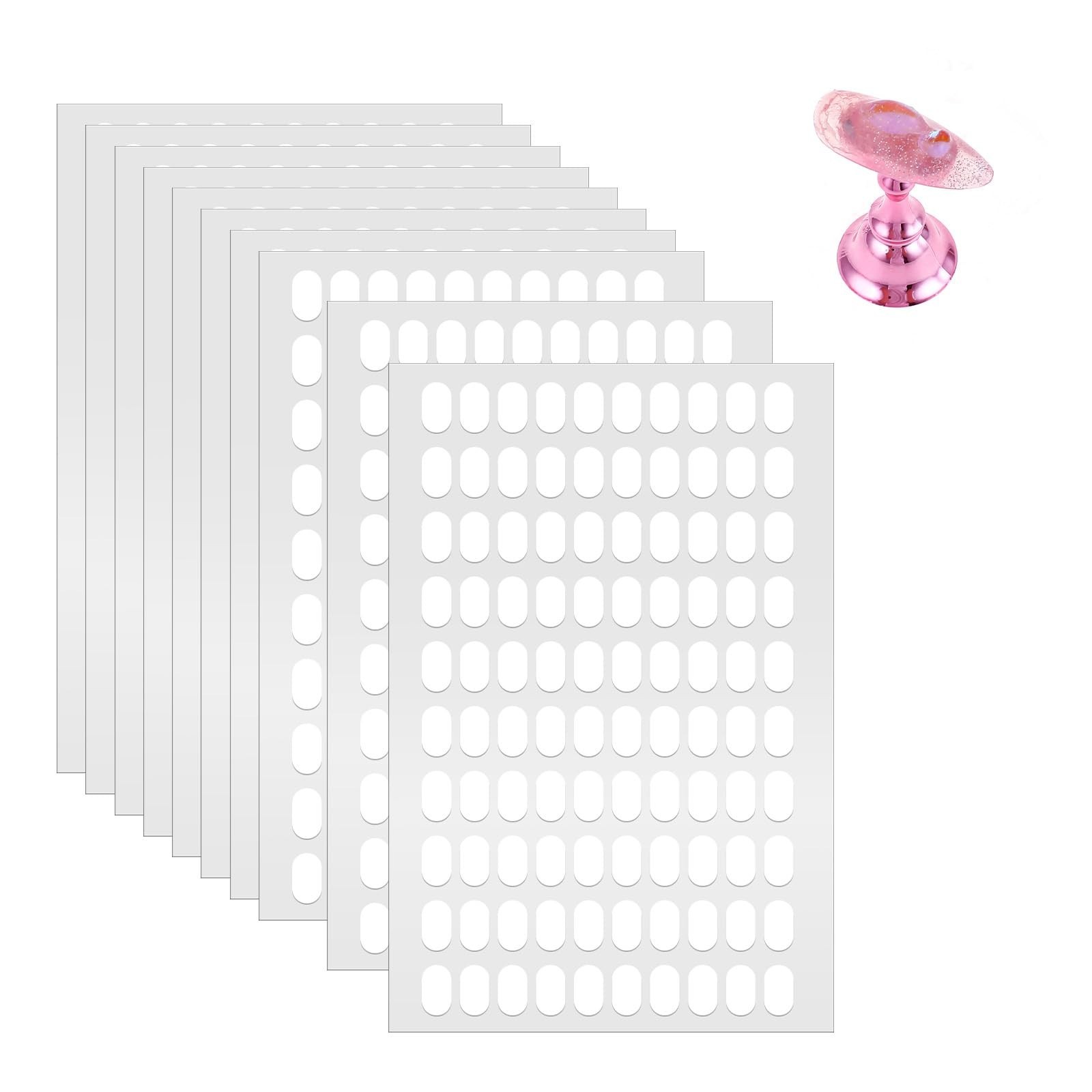 1000 PCS Nail Art Double Sided Nail Tape, False Tip Sticky Tabs, Clear Nails …