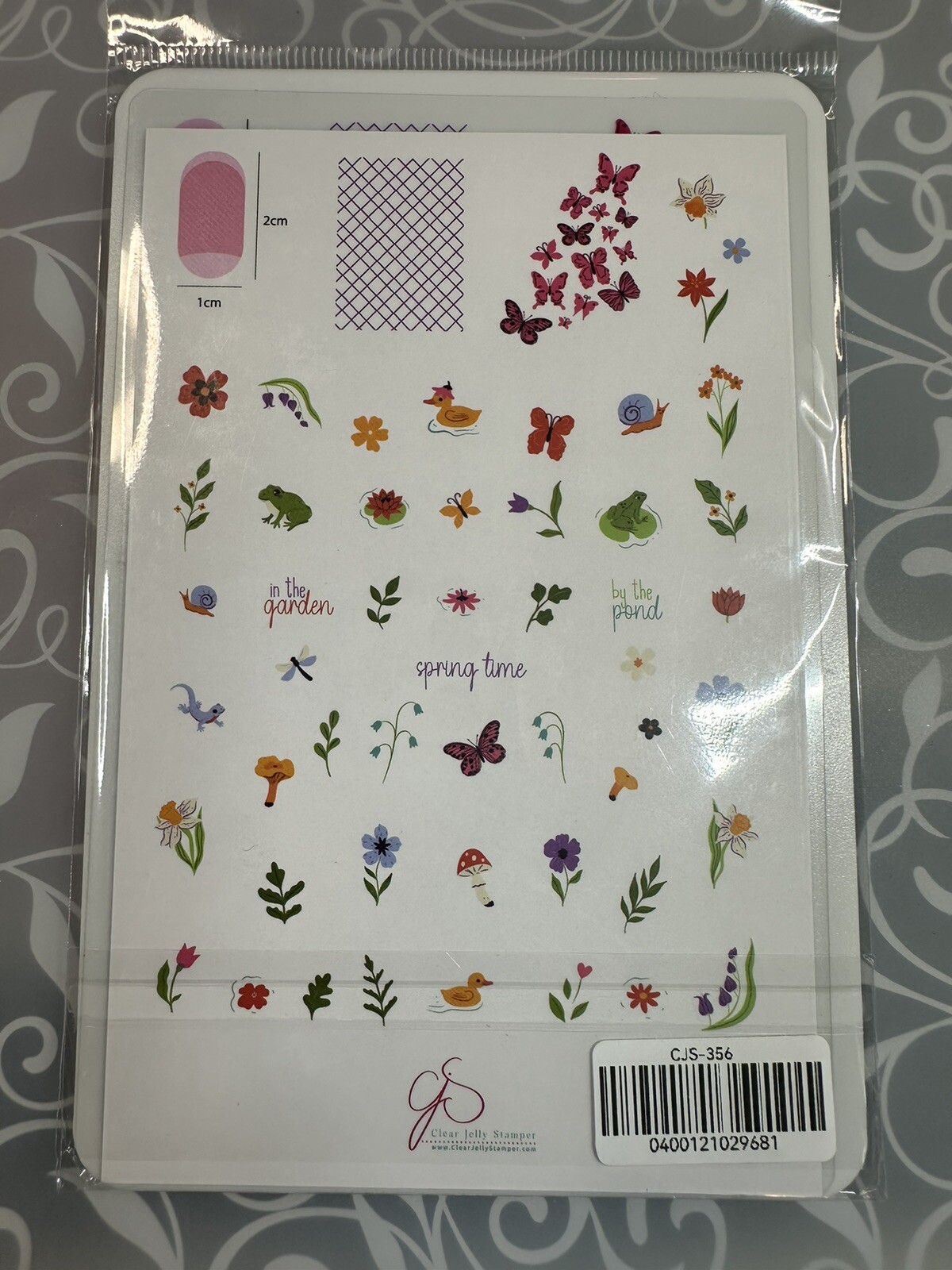 Clear Jelly Stamper CJS-356 Nail Stamping Plate