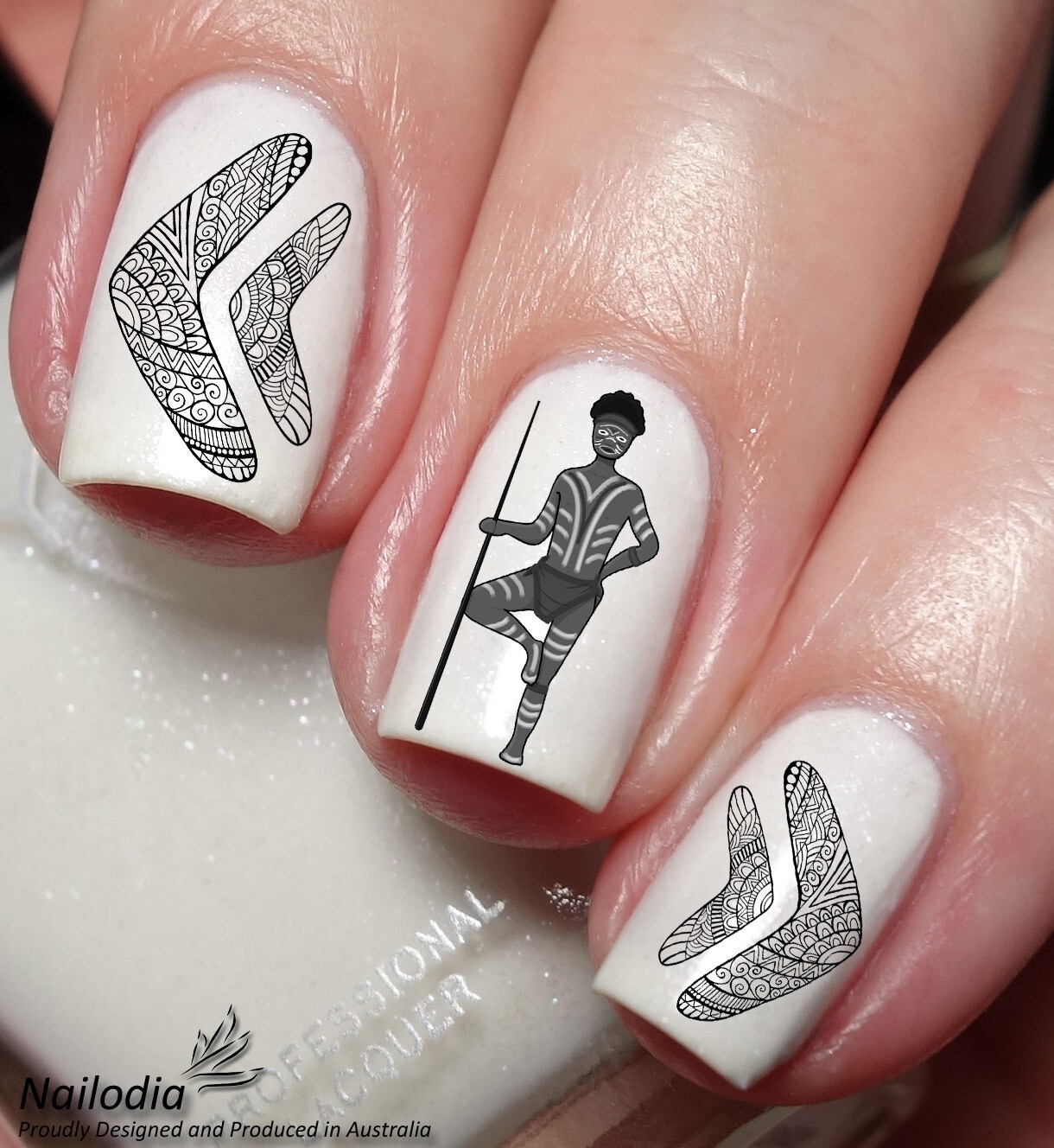 Australia Aboriginals Indigenous Painting Nail Art Decal Sticker