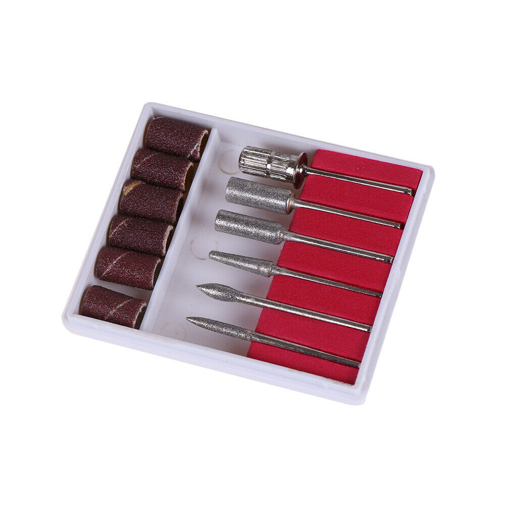 12 Pcs Mix Nail Art Electric File Drill Bits Replacement Manicure Pedicure Tool
