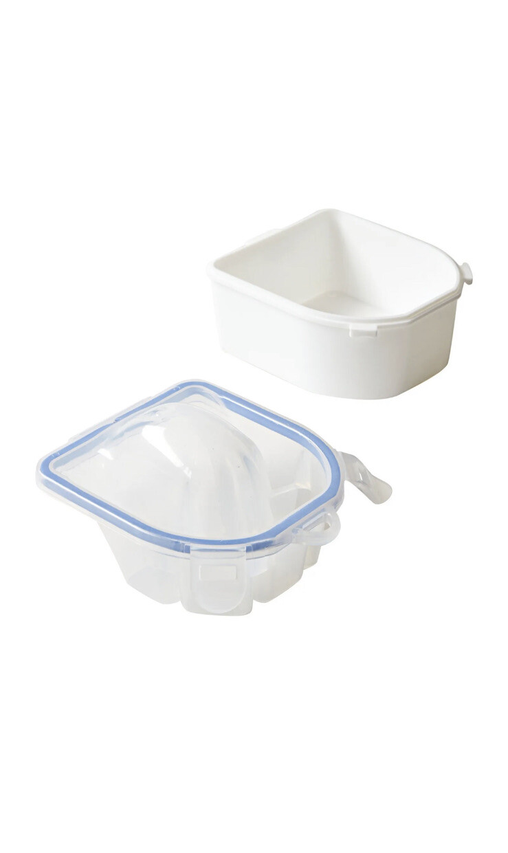 2 Pcs Nail Soaking Bowl for Manicure and Acrylic Gel Polish Remover, Blue