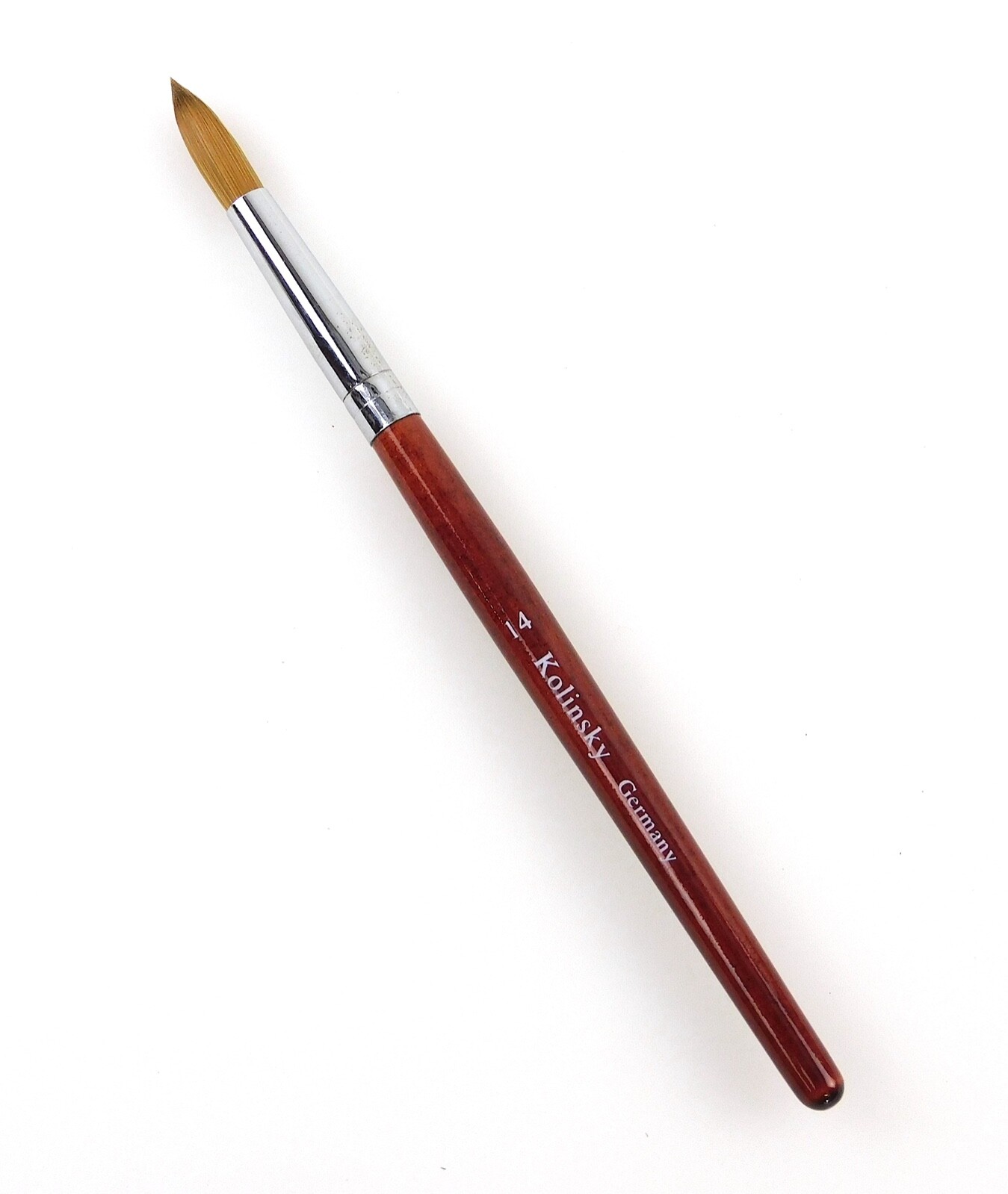Kolinsky Acrylic Nail Brush Round Wood Handle #14