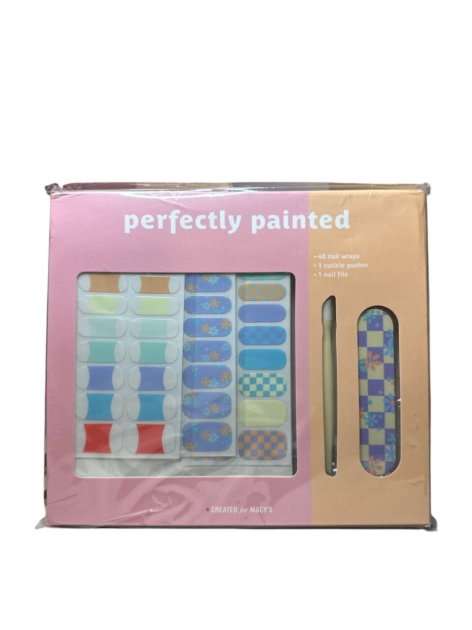 5 Piece Perfectly Painted Finger Nails Stickers Set