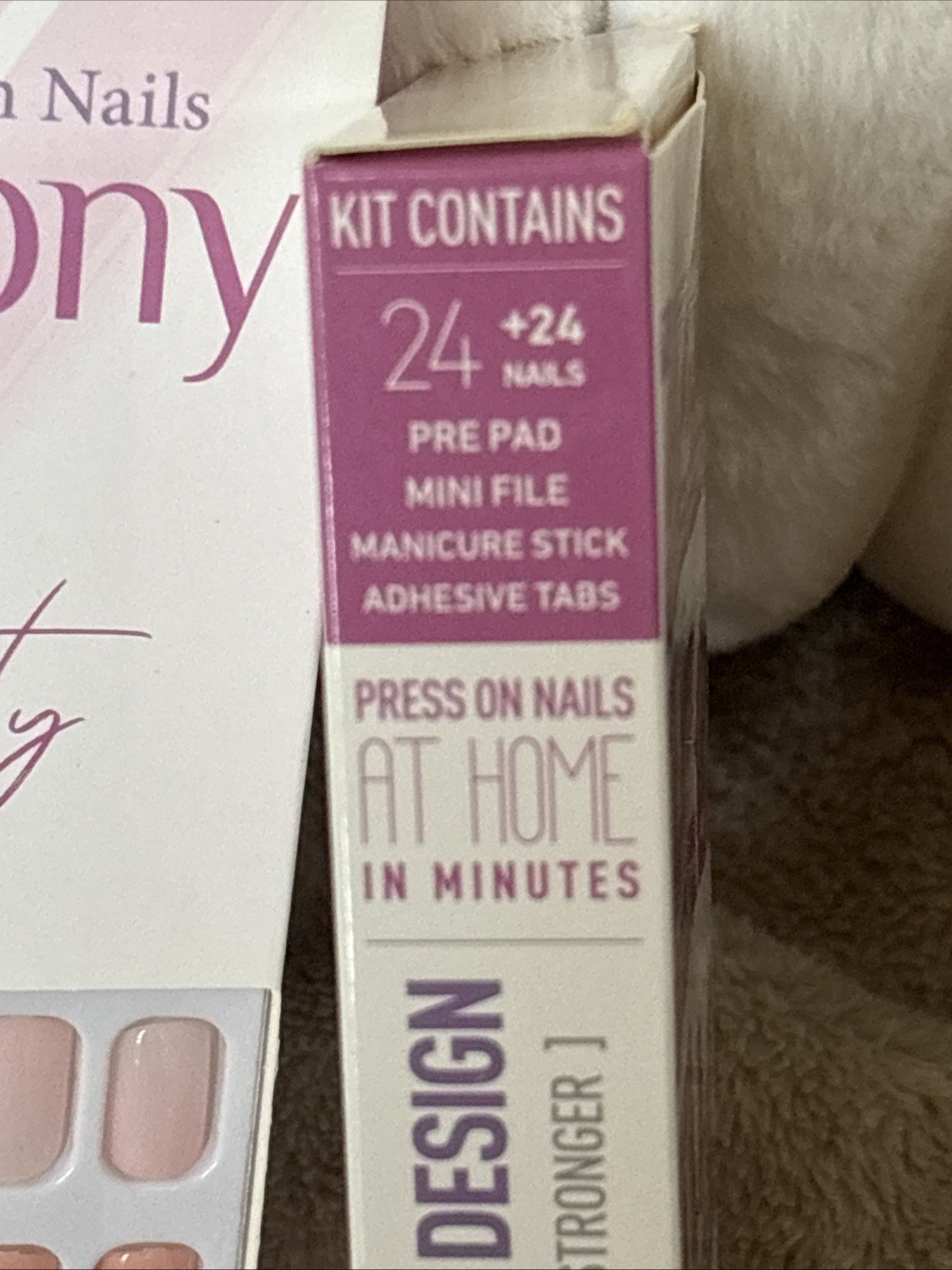 New 3 Pack Pinks Vamony Press On Nails Fake Fun Manicure Set Easy No Glue Needed