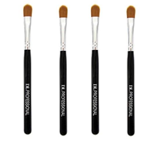 4 Brushes DL – C100 French Manicure Pedicure Clean-up Brush NEW FREE SHIPPING