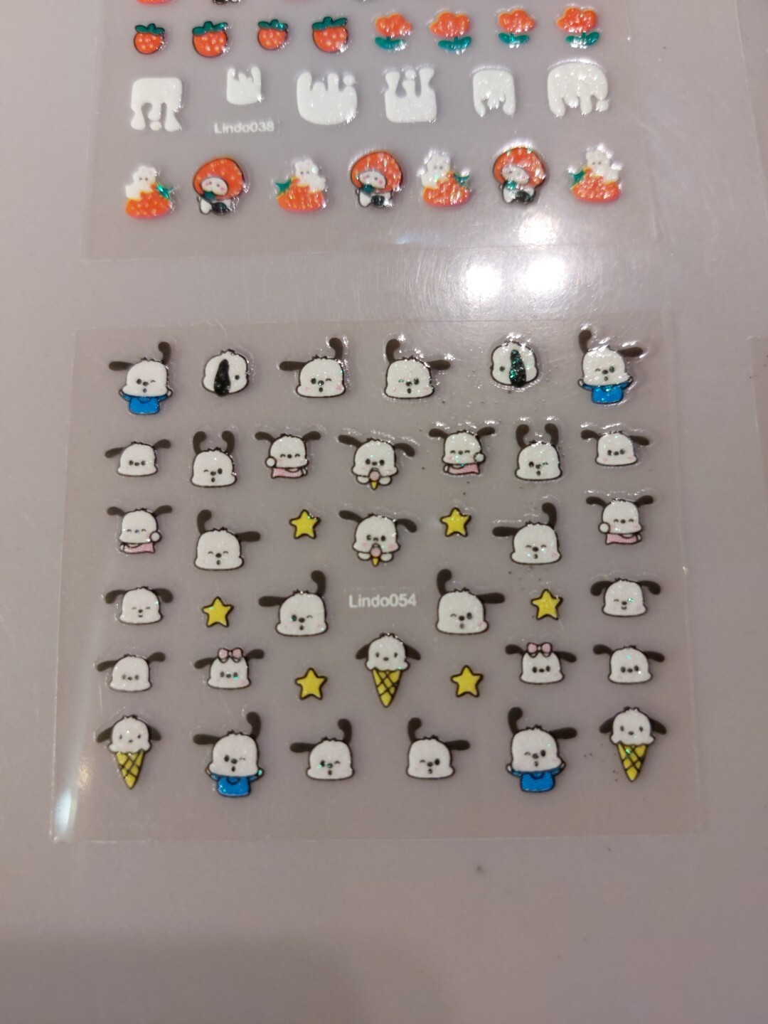 4 X Small Sheets Of Cute Nail Art Stickers (Dn227) New