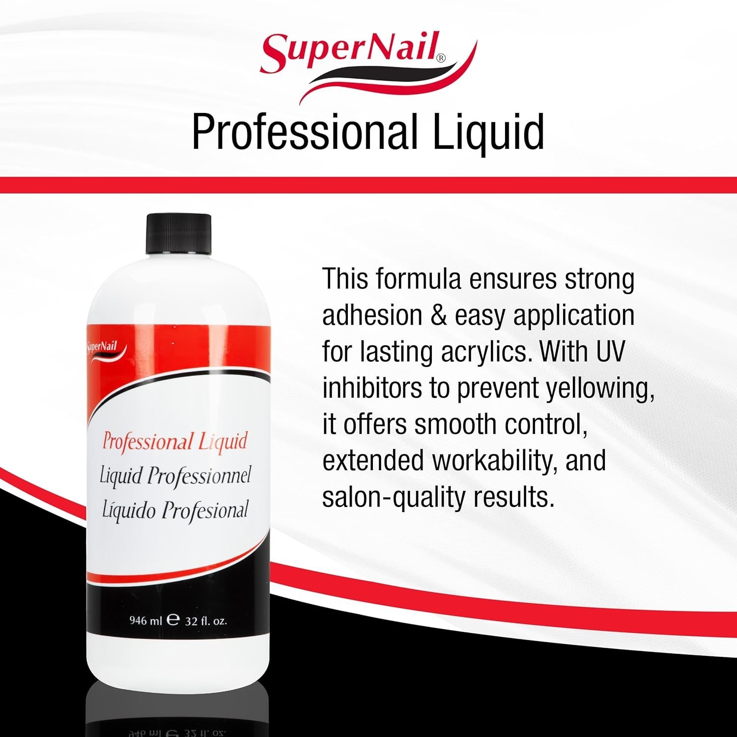 Professional Grade 32oz Acrylic Liquid Monomer – Easy Application & Durability