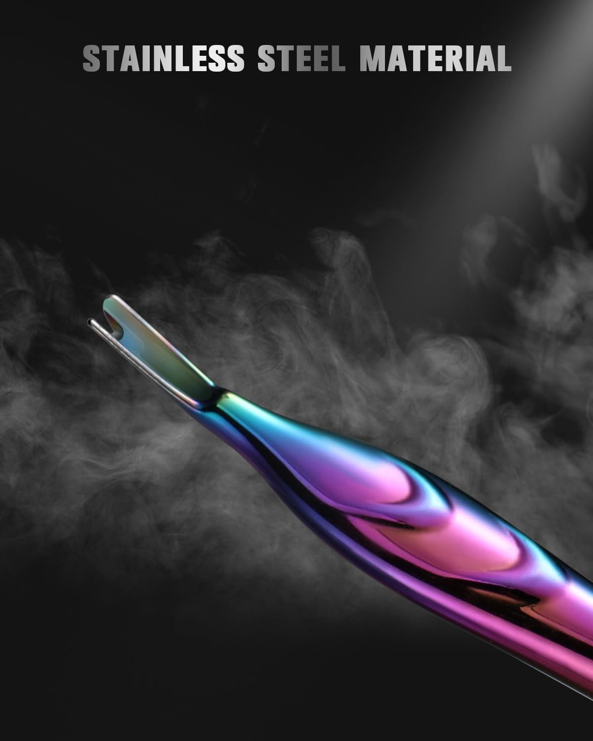 Cuticle Pusher with Fork, 2-in-1 Cuticle Trimmer Nail Care Tool,