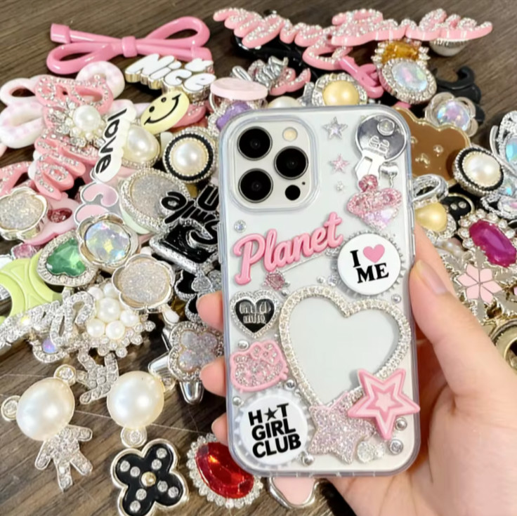 50pc/100pc/300pc Junk Case Charms, 3D Nail Charms and Gems