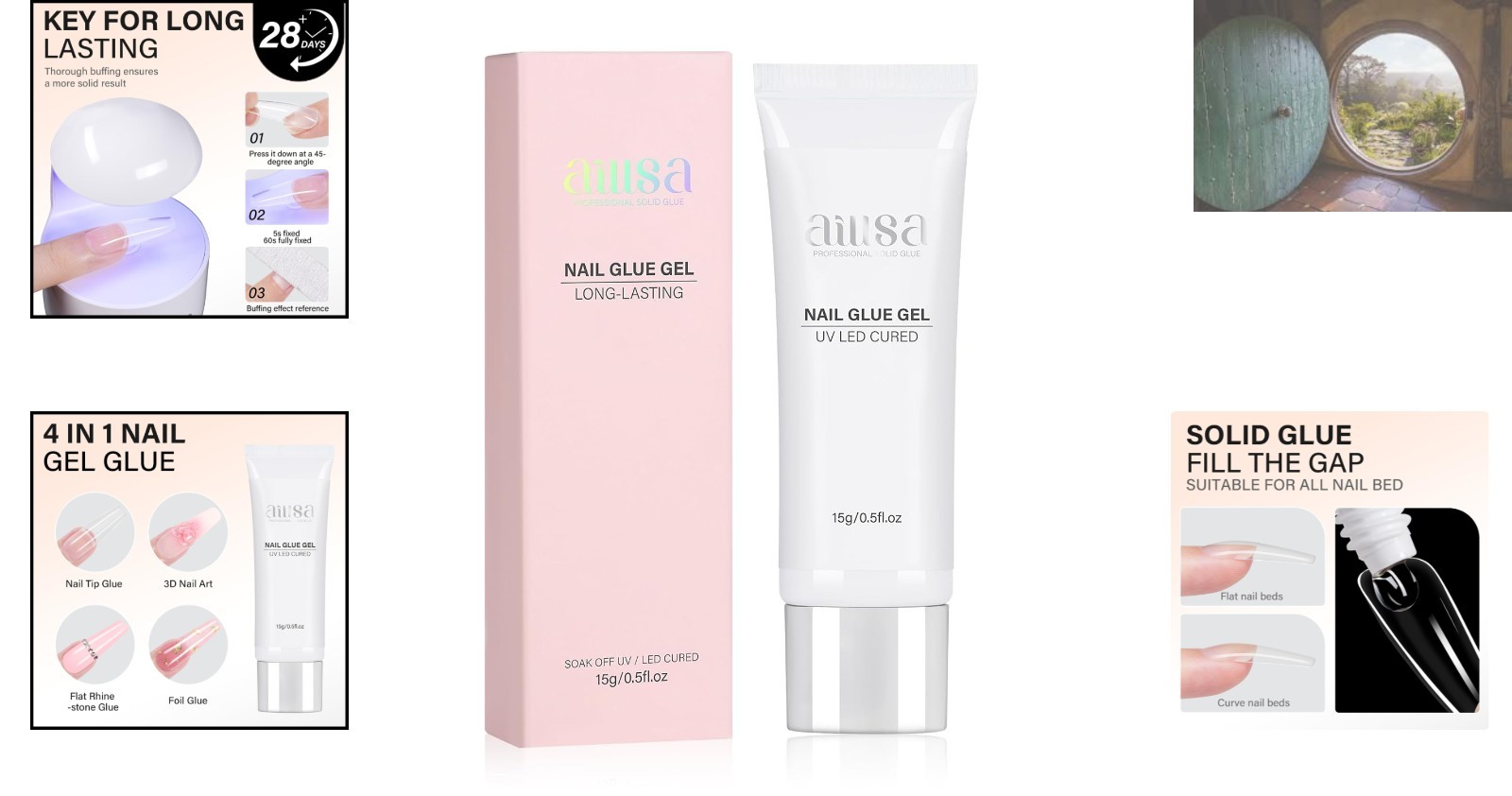 Healthy & Strong Gel Nail Glue 15g – Professional Results & Easy Application