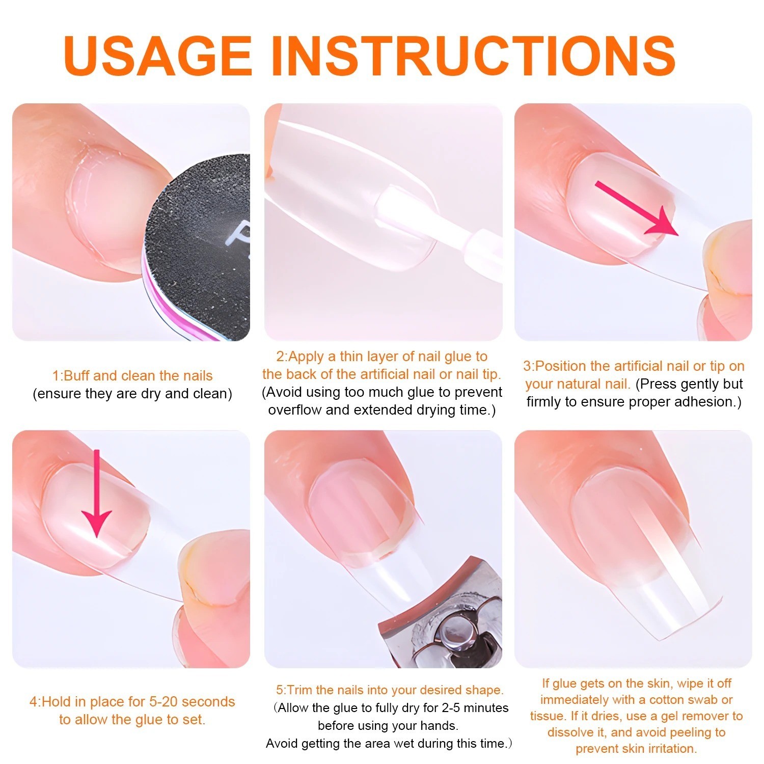 Super Strong Nail Glue for Press on Nails- Salon Quality for Acrylic, Fake Nail