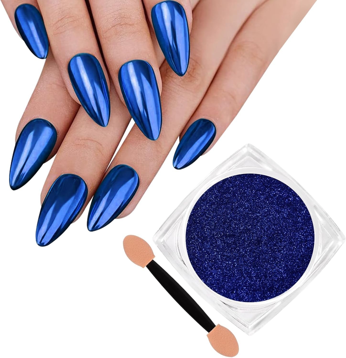 Royal Blue Chrome Glitter for Manicures – Effortless Nail Art Creation